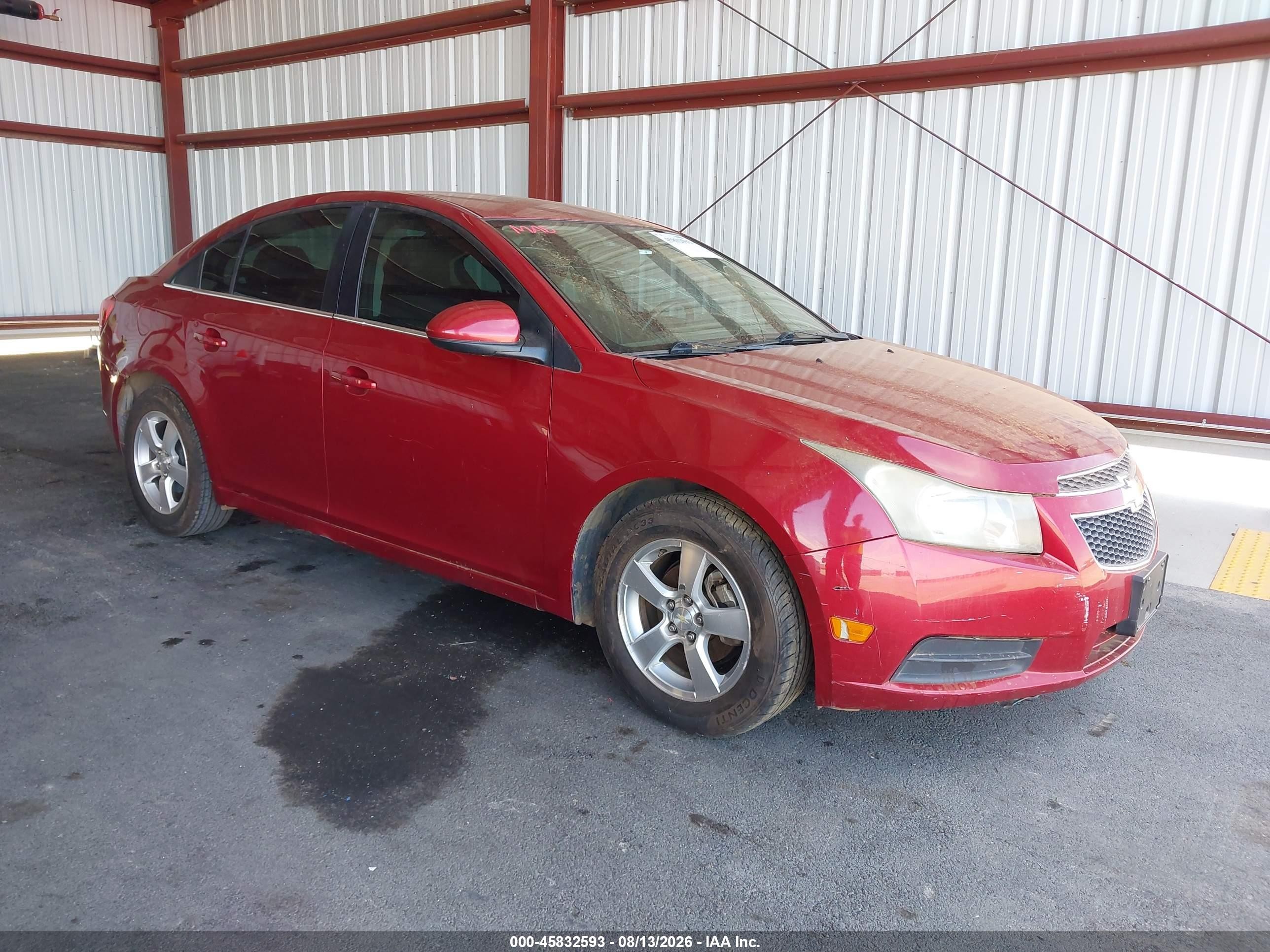 2012 Chevrolet Cruze 1lt Бордовый vin: 1G1PF5SC9C7347963