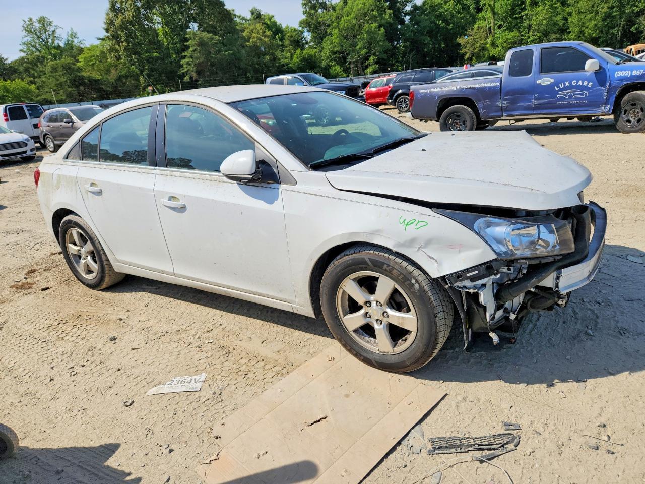 2012 Chevrolet Cruze Lt White vin: 1G1PF5SC9C7370174
