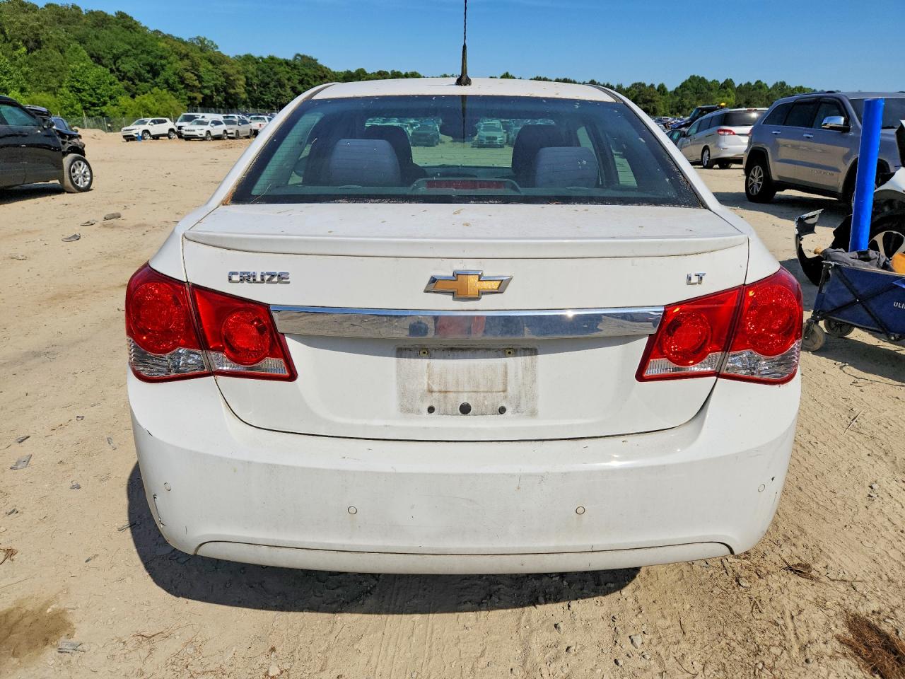 2012 Chevrolet Cruze Lt White vin: 1G1PF5SC9C7370174