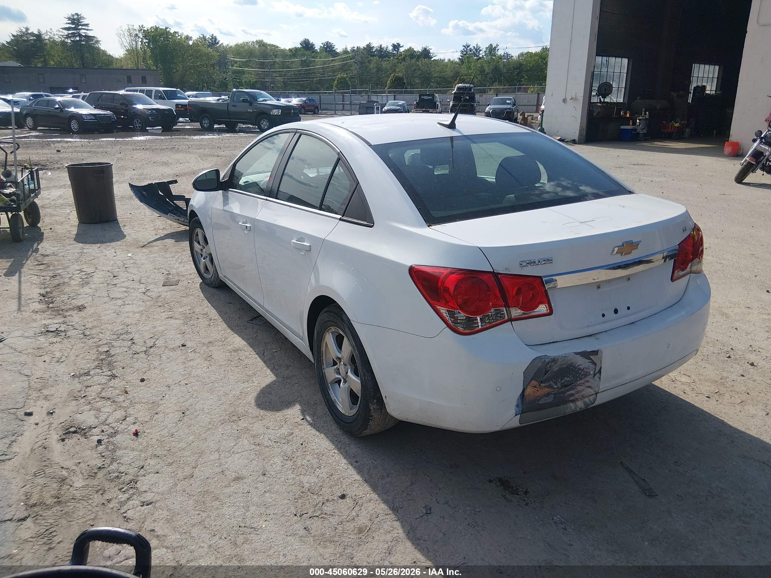 2012 Chevrolet Cruze 1lt White vin: 1G1PF5SC9C7408504