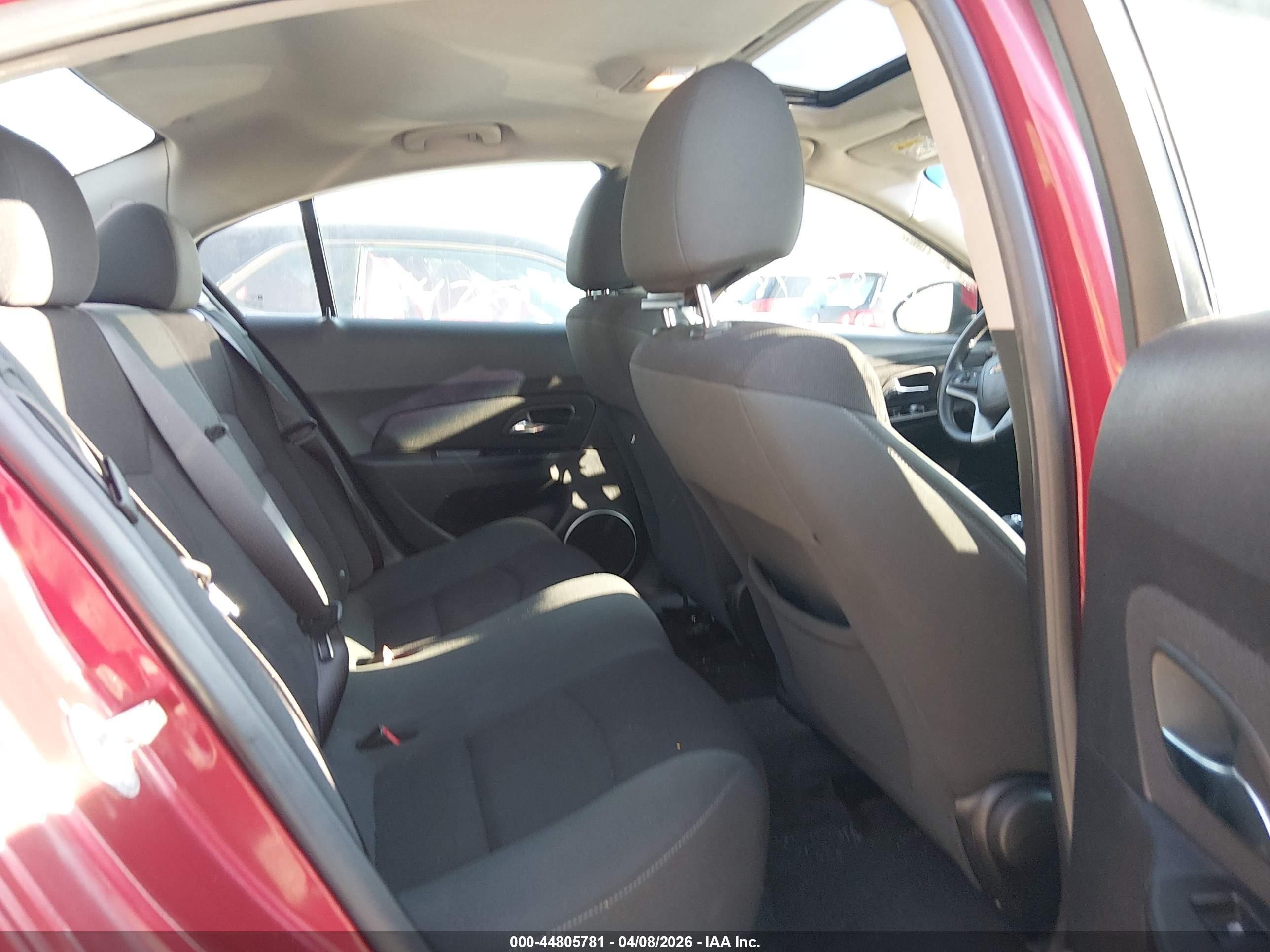 2012 Chevrolet Cruze 1lt Red vin: 1G1PF5SCXC7216587