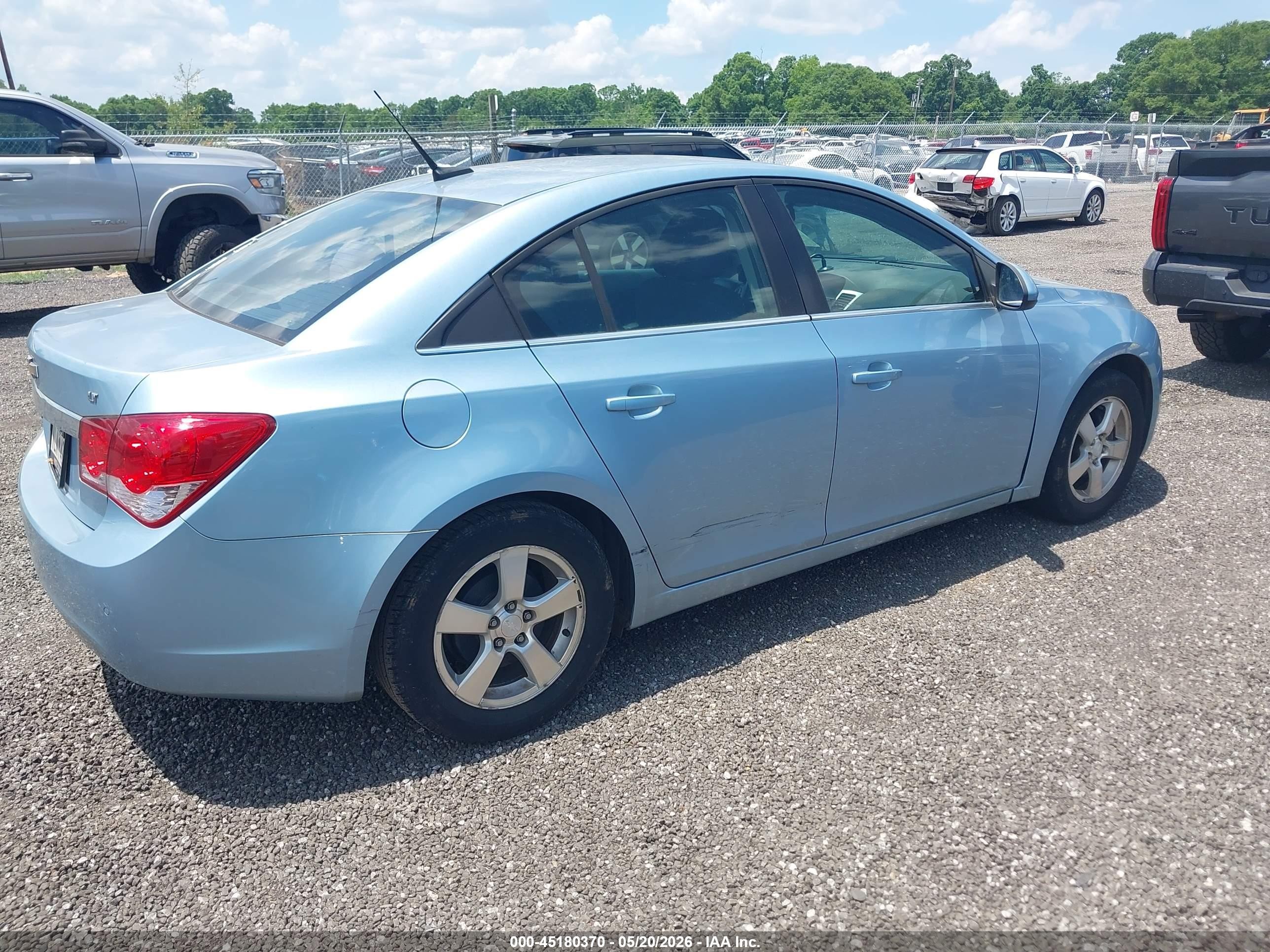 2012 Chevrolet Cruze 1lt Light Blue vin: 1G1PF5SCXC7269077