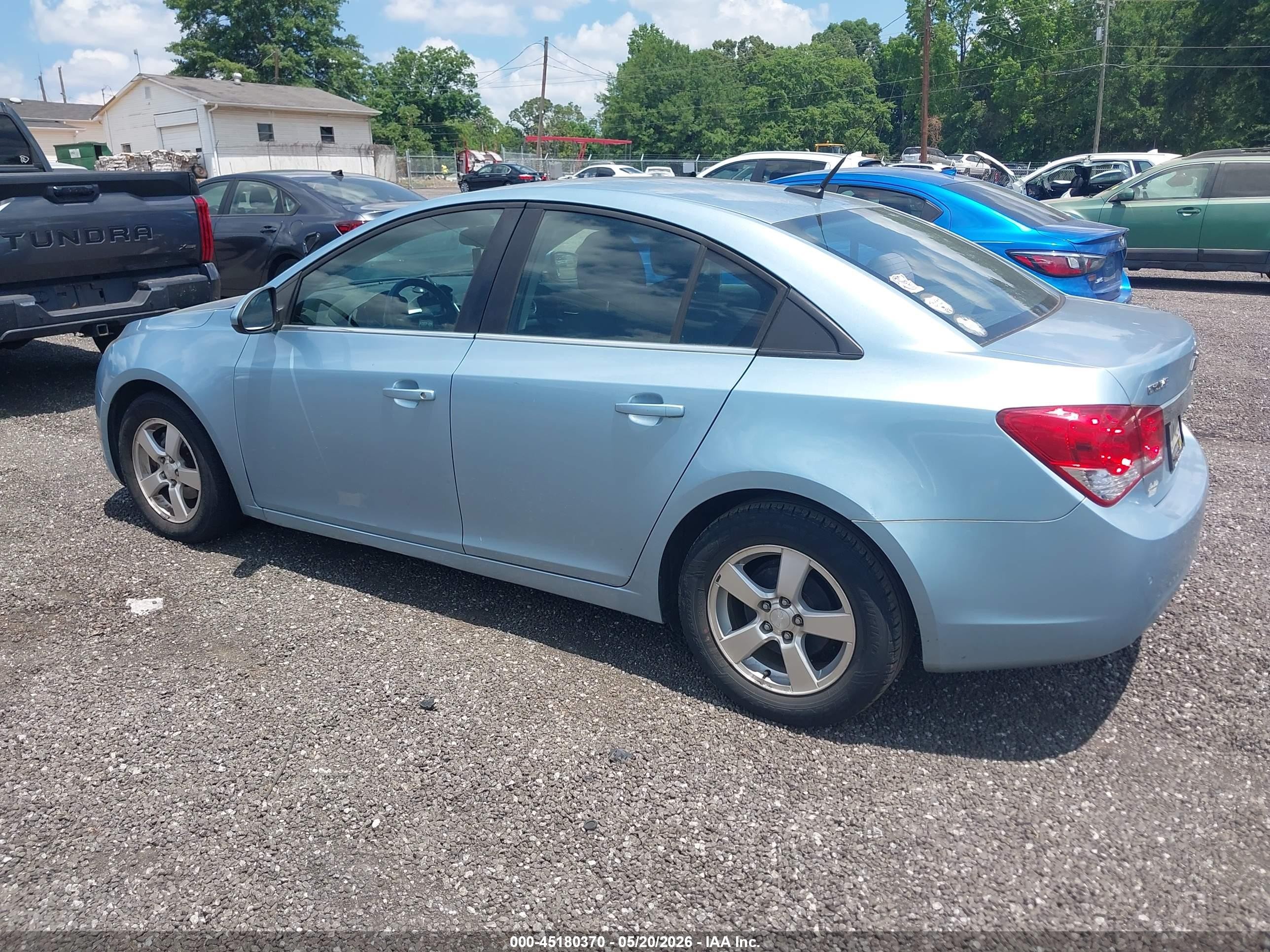 2012 Chevrolet Cruze 1lt Light Blue vin: 1G1PF5SCXC7269077