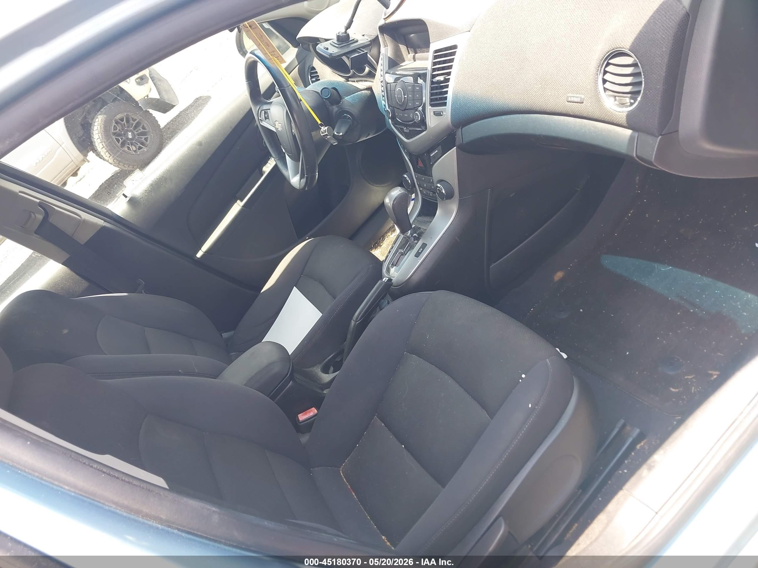 2012 Chevrolet Cruze 1lt Light Blue vin: 1G1PF5SCXC7269077