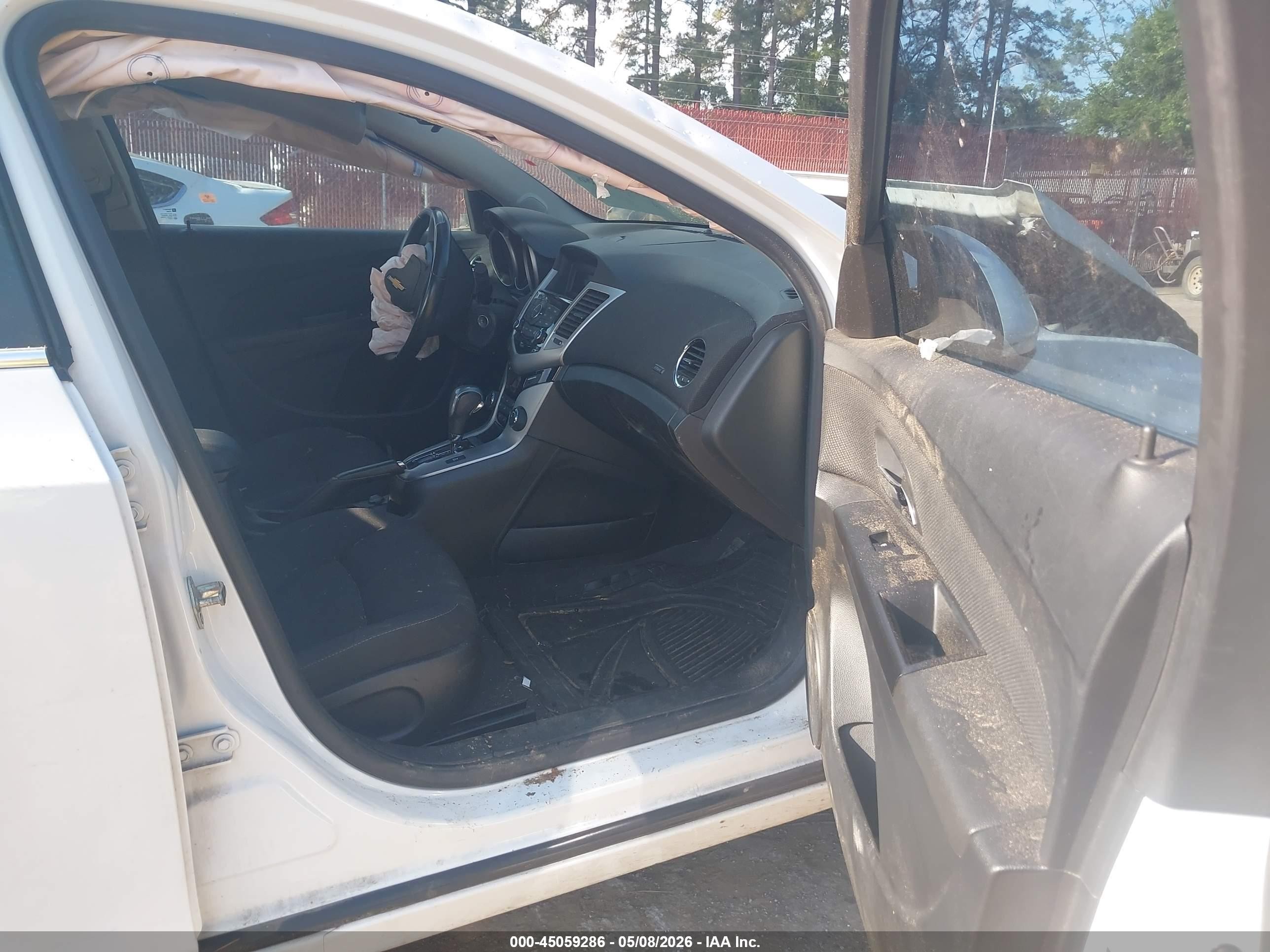 2012 Chevrolet Cruze 1lt White vin: 1G1PF5SCXC7273338