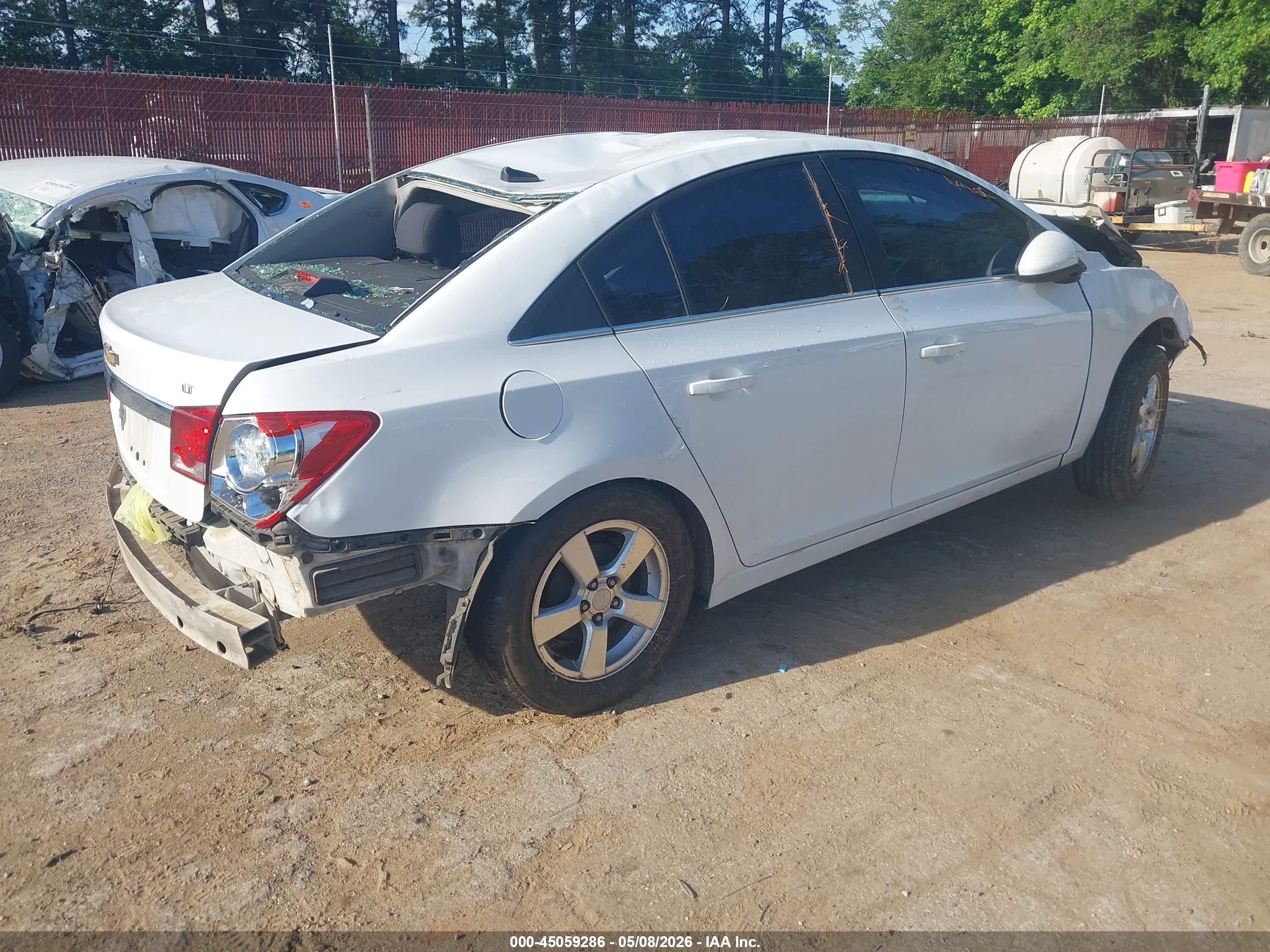 2012 Chevrolet Cruze 1lt White vin: 1G1PF5SCXC7273338