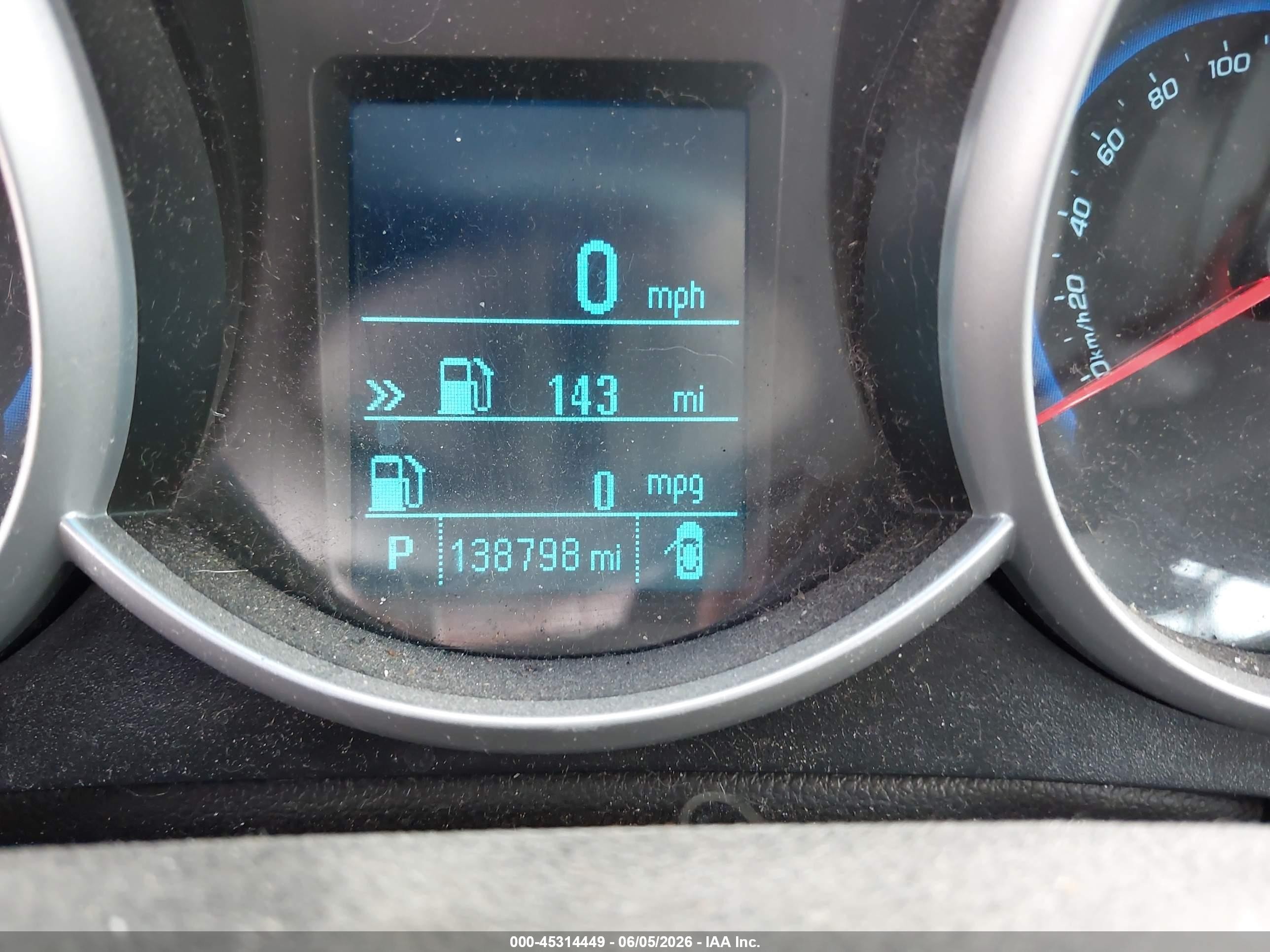 2012 Chevrolet Cruze 1lt Blue vin: 1G1PF5SCXC7275185