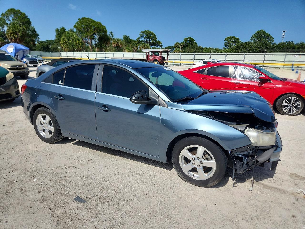 2012 Chevrolet Cruze Lt Blue vin: 1G1PF5SCXC7300876