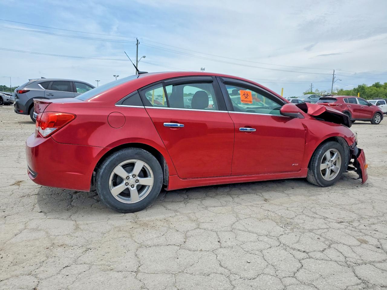 2012 Chevrolet Cruze Lt Red vin: 1G1PF5SCXC7323302