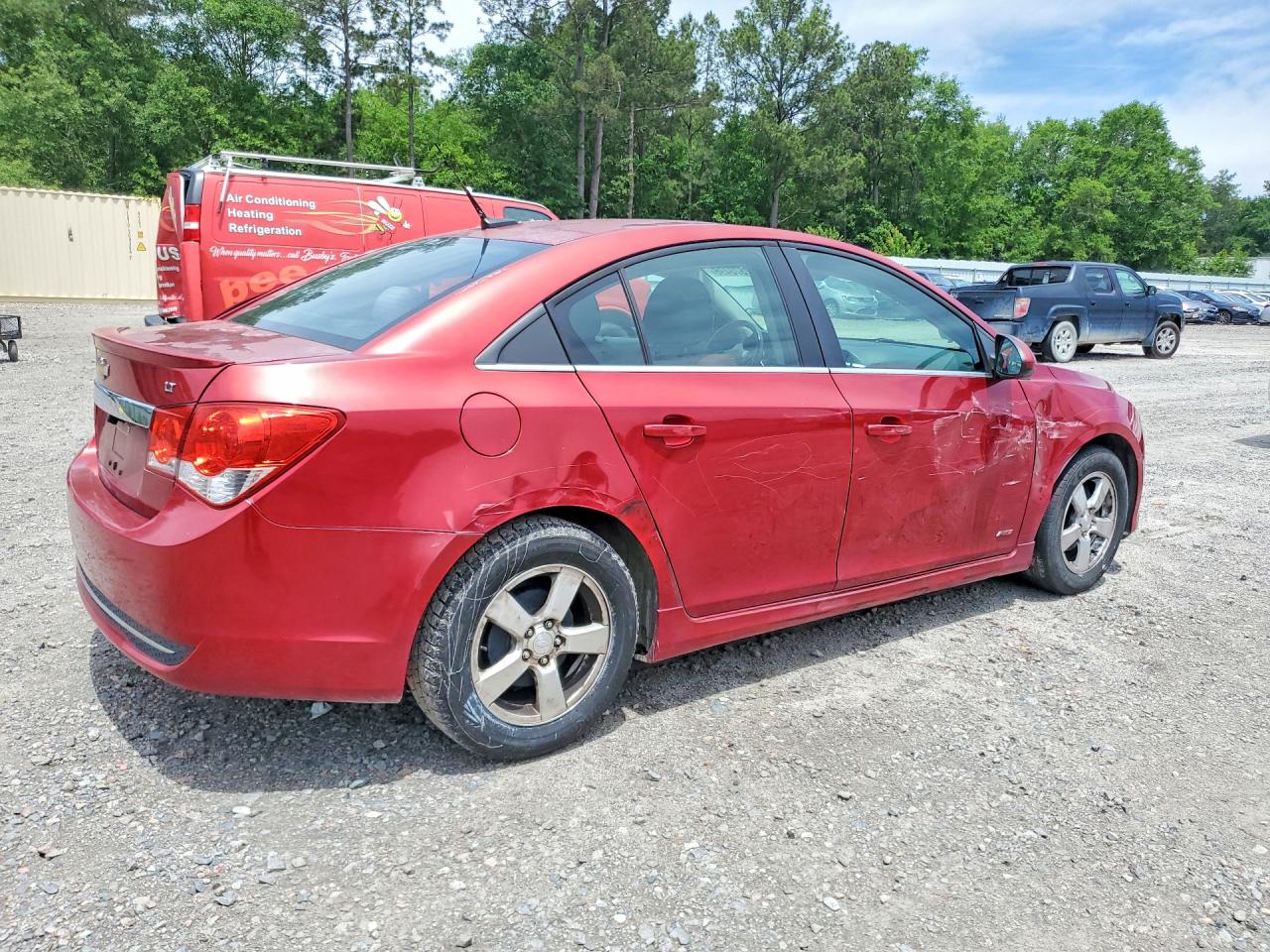 2012 Chevrolet Cruze Lt Red vin: 1G1PF5SCXC7375240