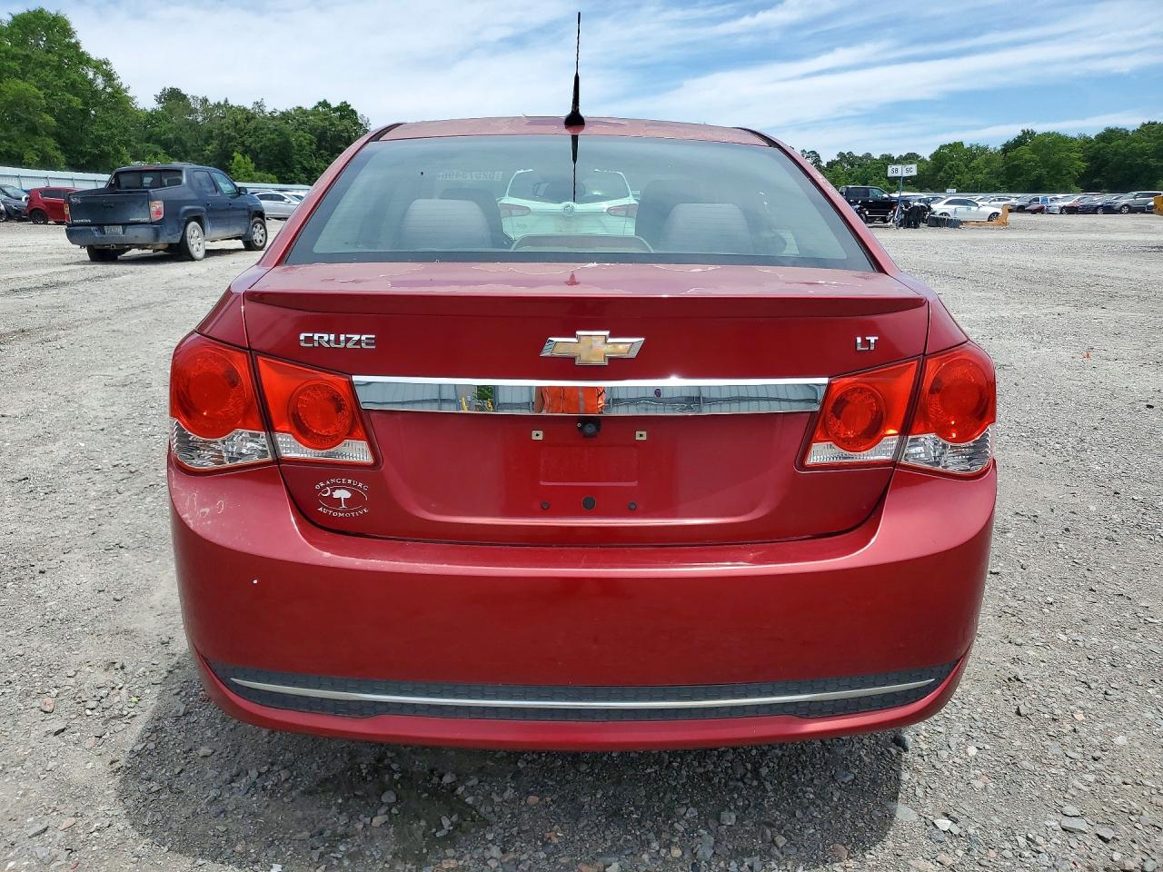 2012 Chevrolet Cruze Lt Red vin: 1G1PF5SCXC7375240