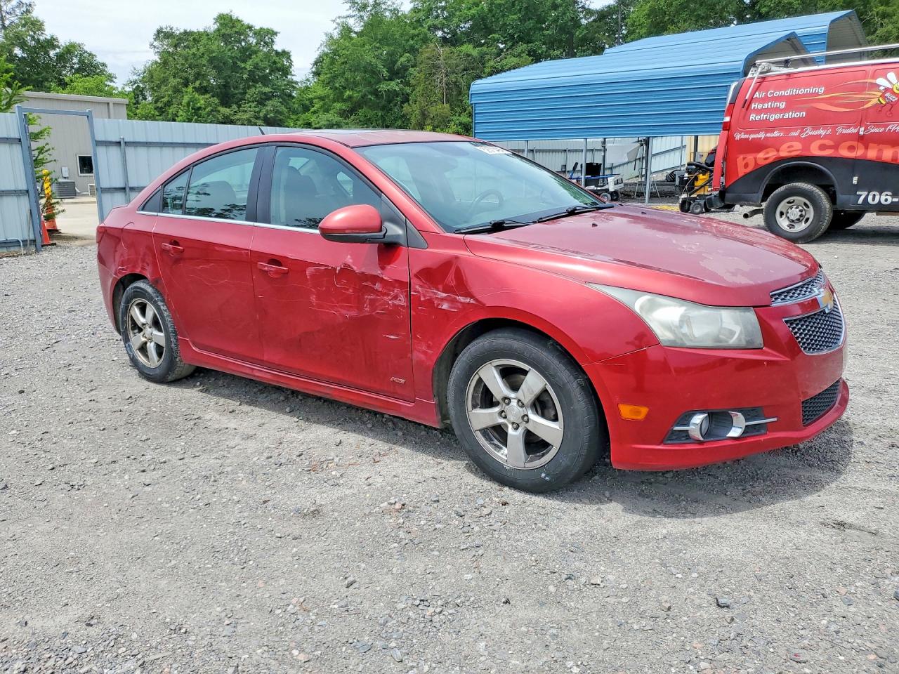 2012 Chevrolet Cruze Lt Red vin: 1G1PF5SCXC7375240