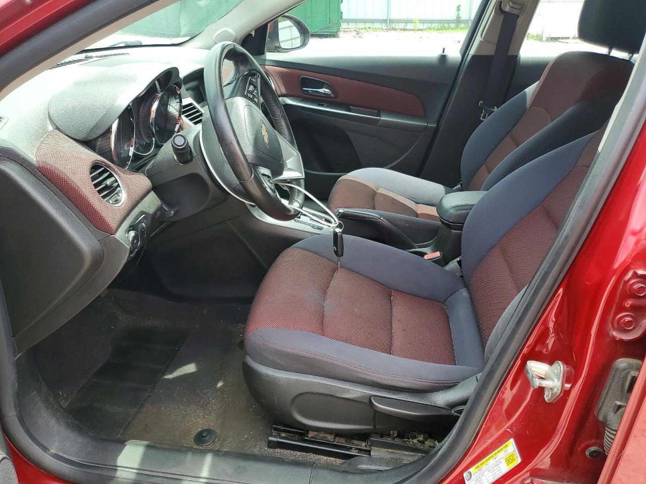 2012 Chevrolet Cruze Lt Red vin: 1G1PF5SCXC7375240
