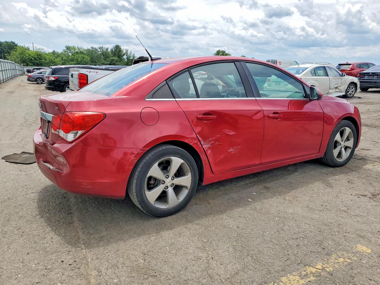 2011 Chevrolet Cruze Lt Red vin: 1G1PG5S94B7119949