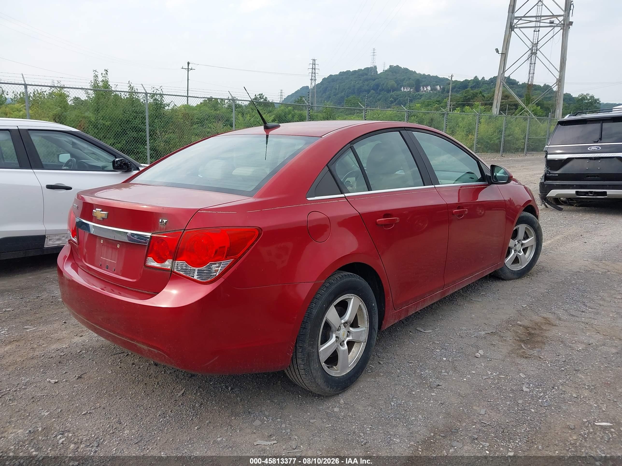 2011 Chevrolet Cruze 2lt Red vin: 1G1PG5S96B7102294
