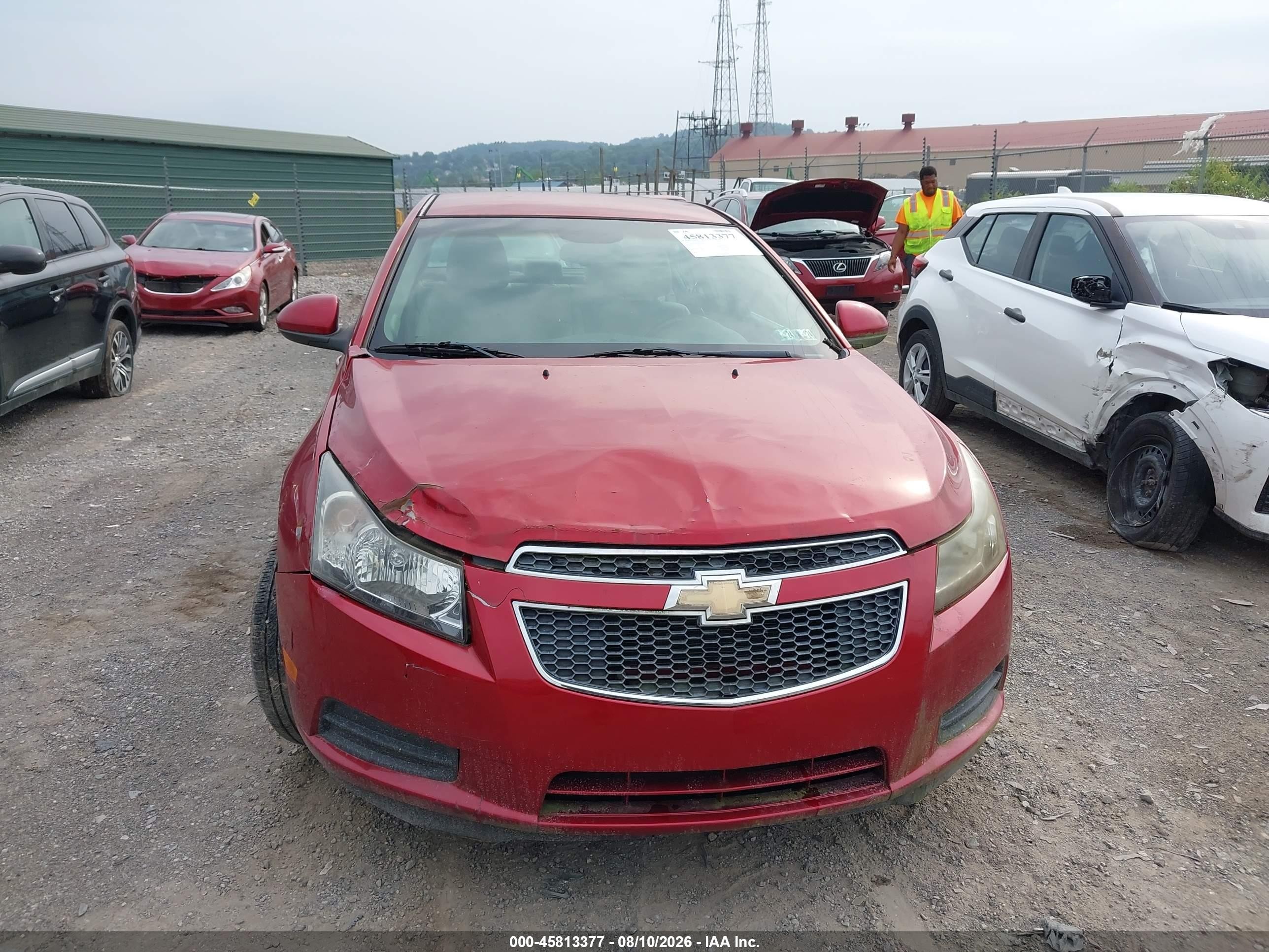 2011 Chevrolet Cruze 2lt Red vin: 1G1PG5S96B7102294