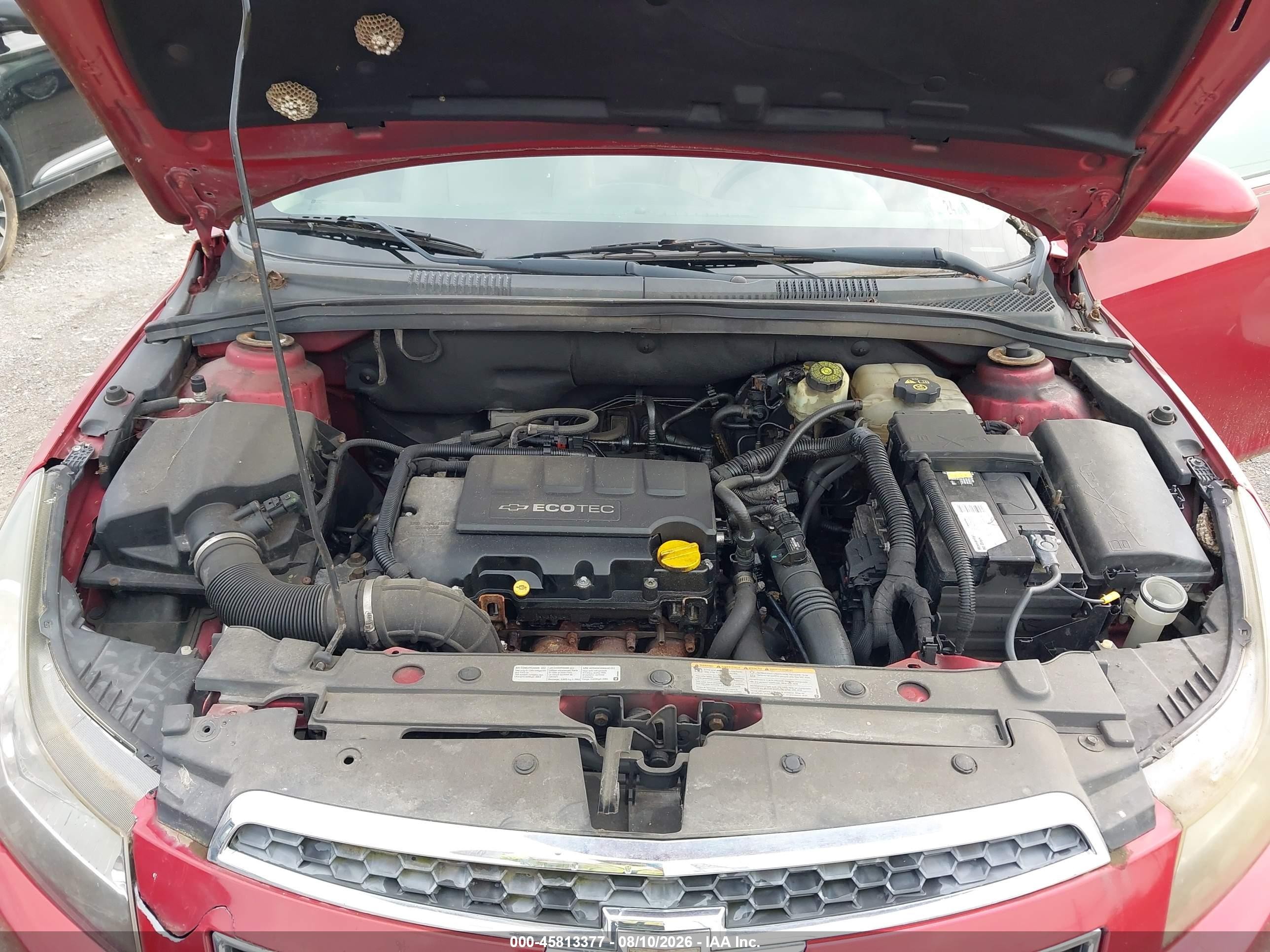 2011 Chevrolet Cruze 2lt Red vin: 1G1PG5S96B7102294