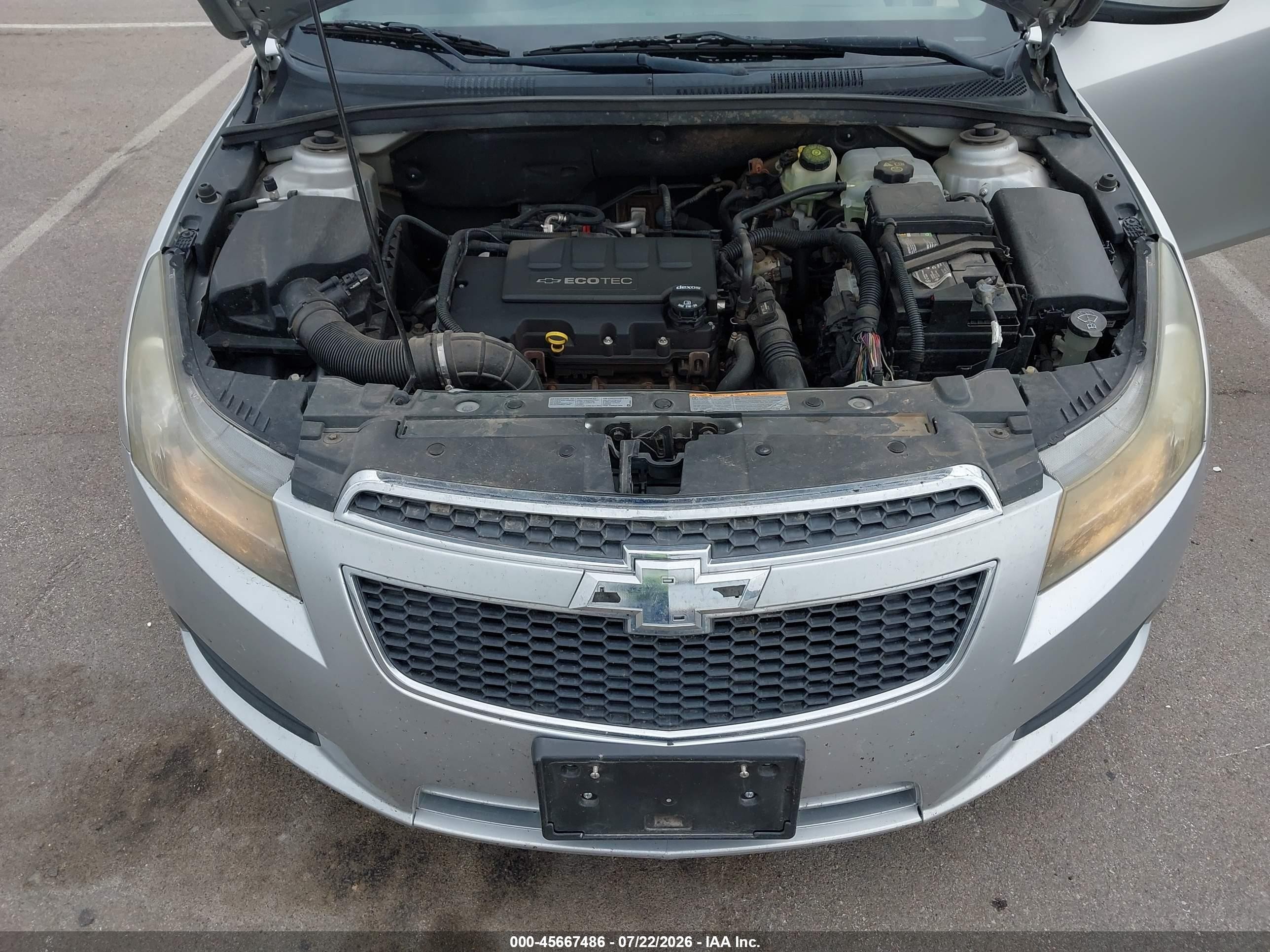 2011 Chevrolet Cruze 2lt Серебряный vin: 1G1PG5S99B7124743