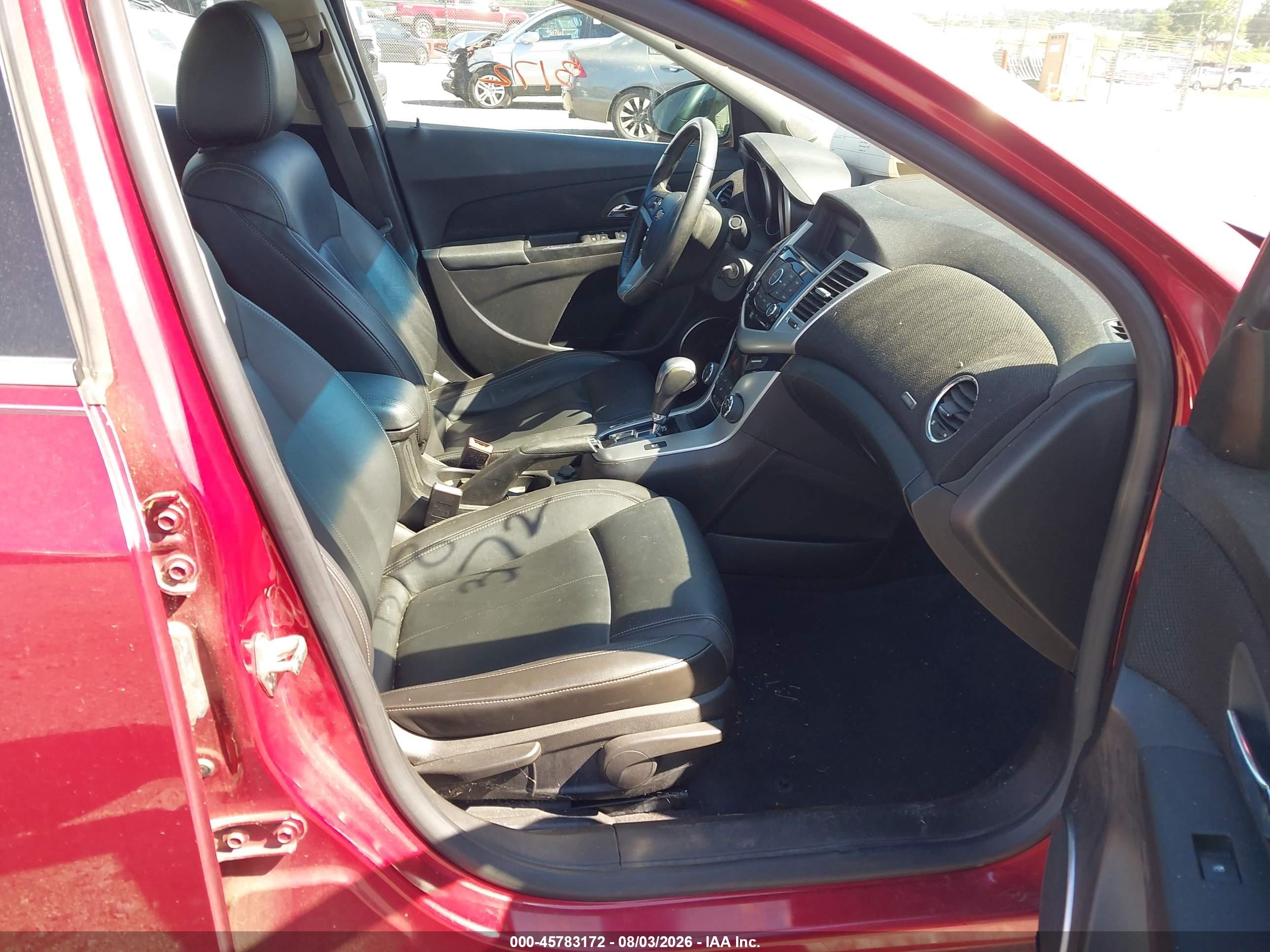 2011 Chevrolet Cruze 2lt Red vin: 1G1PG5S9XB7144368