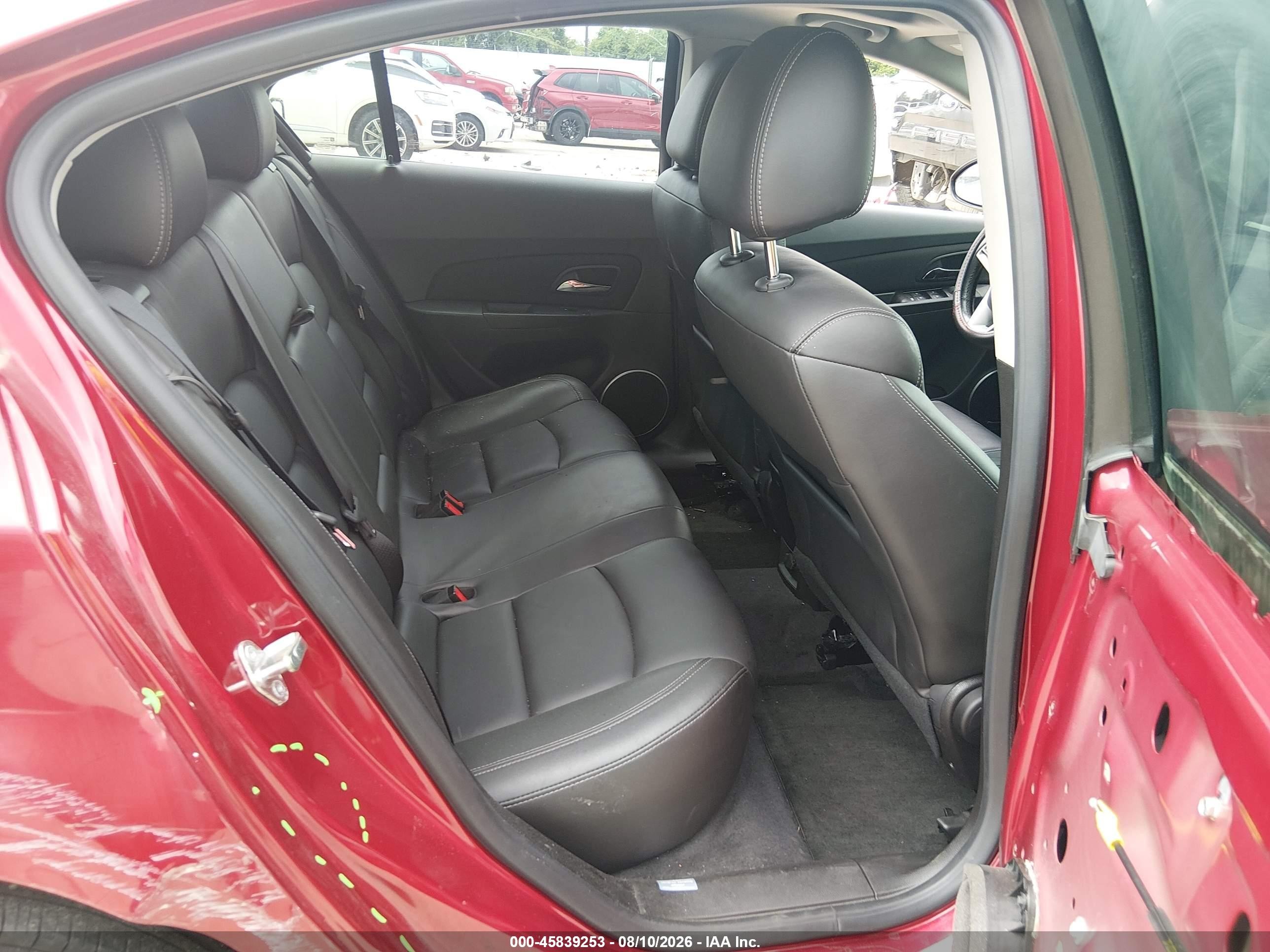 2013 Chevrolet Cruze Ltz Red vin: 1G1PG5SB0D7232481