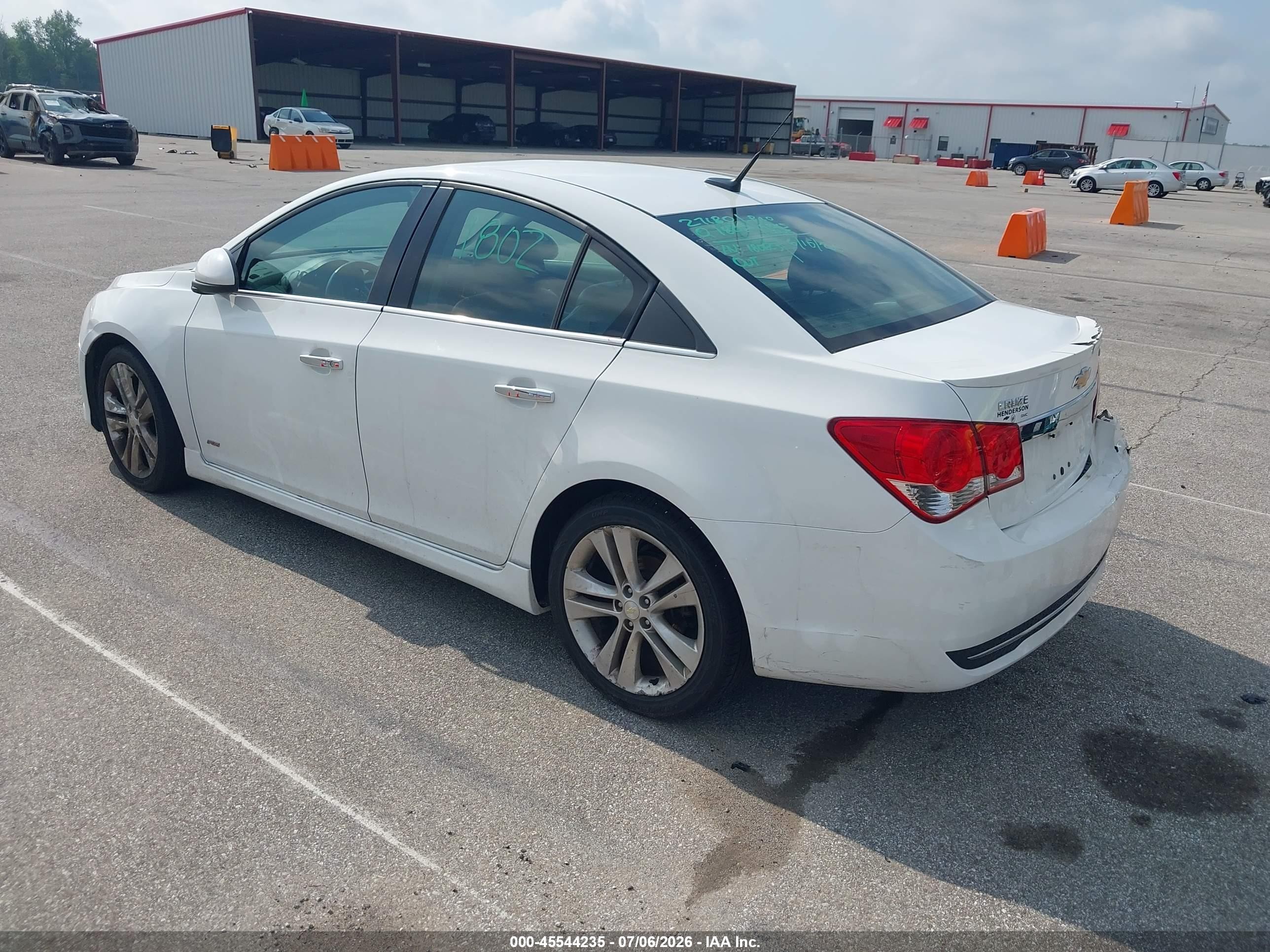 2014 Chevrolet Cruze Ltz White vin: 1G1PG5SB0E7380440