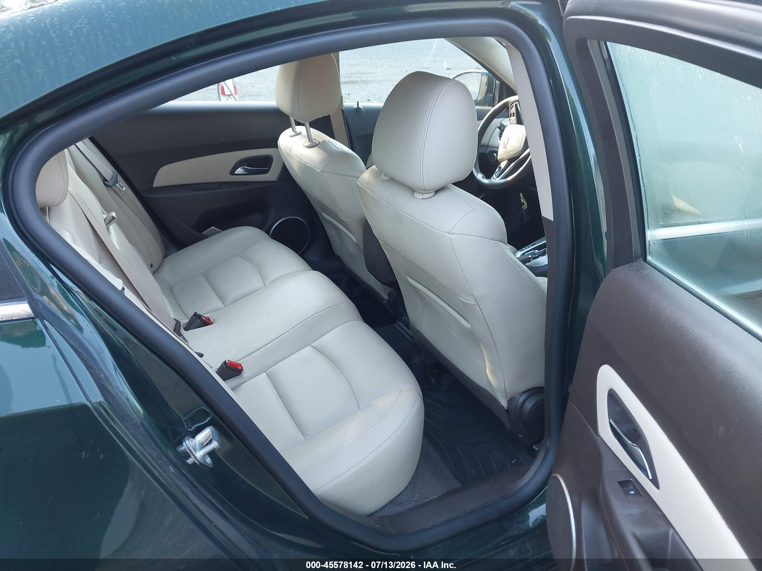 2014 Chevrolet Cruze Ltz Green vin: 1G1PG5SB0E7476049