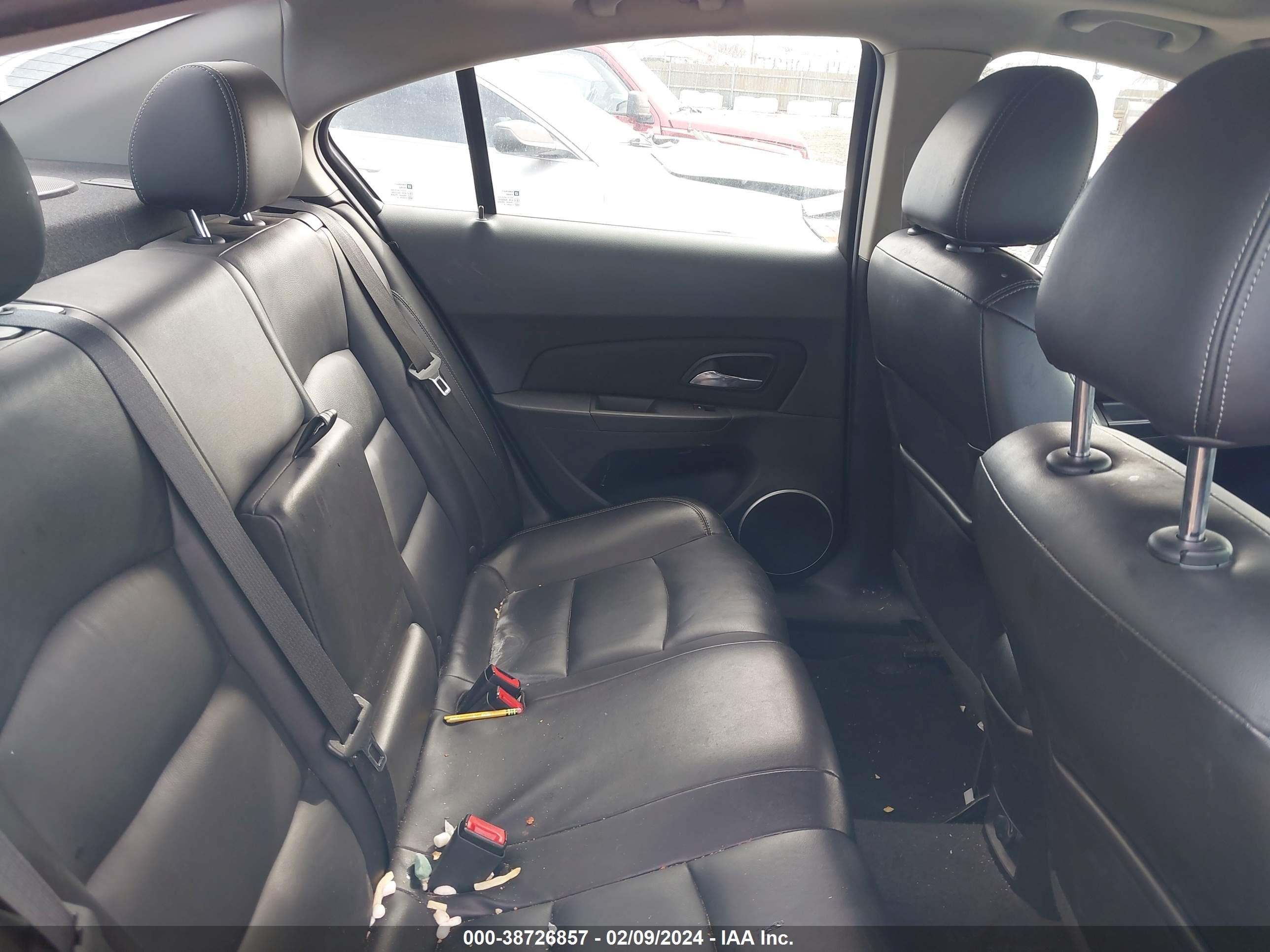 2015 Chevrolet Cruze Ltz Black vin: 1G1PG5SB0F7130827