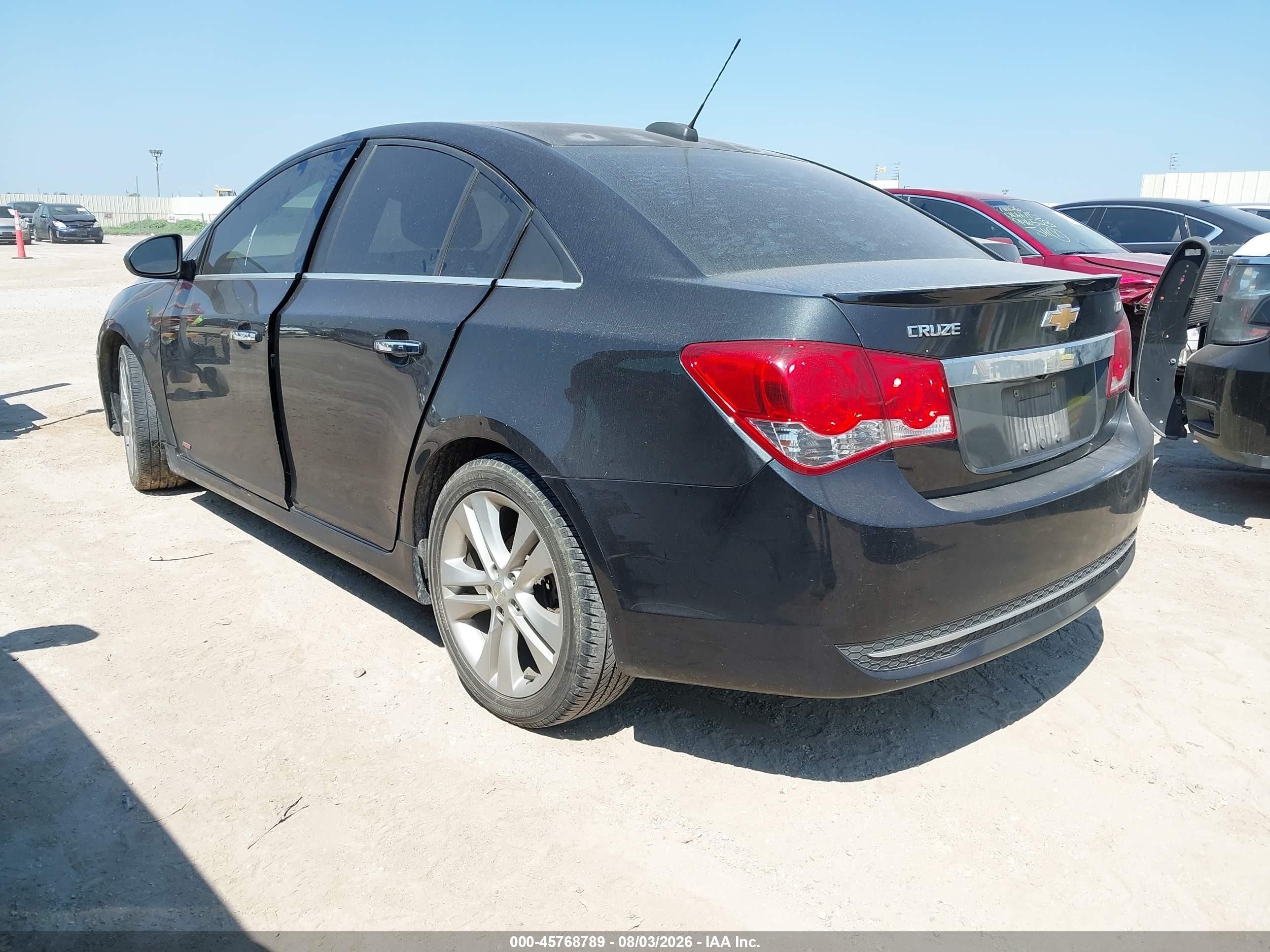 2015 Chevrolet Cruze Ltz Black vin: 1G1PG5SB0F7156280