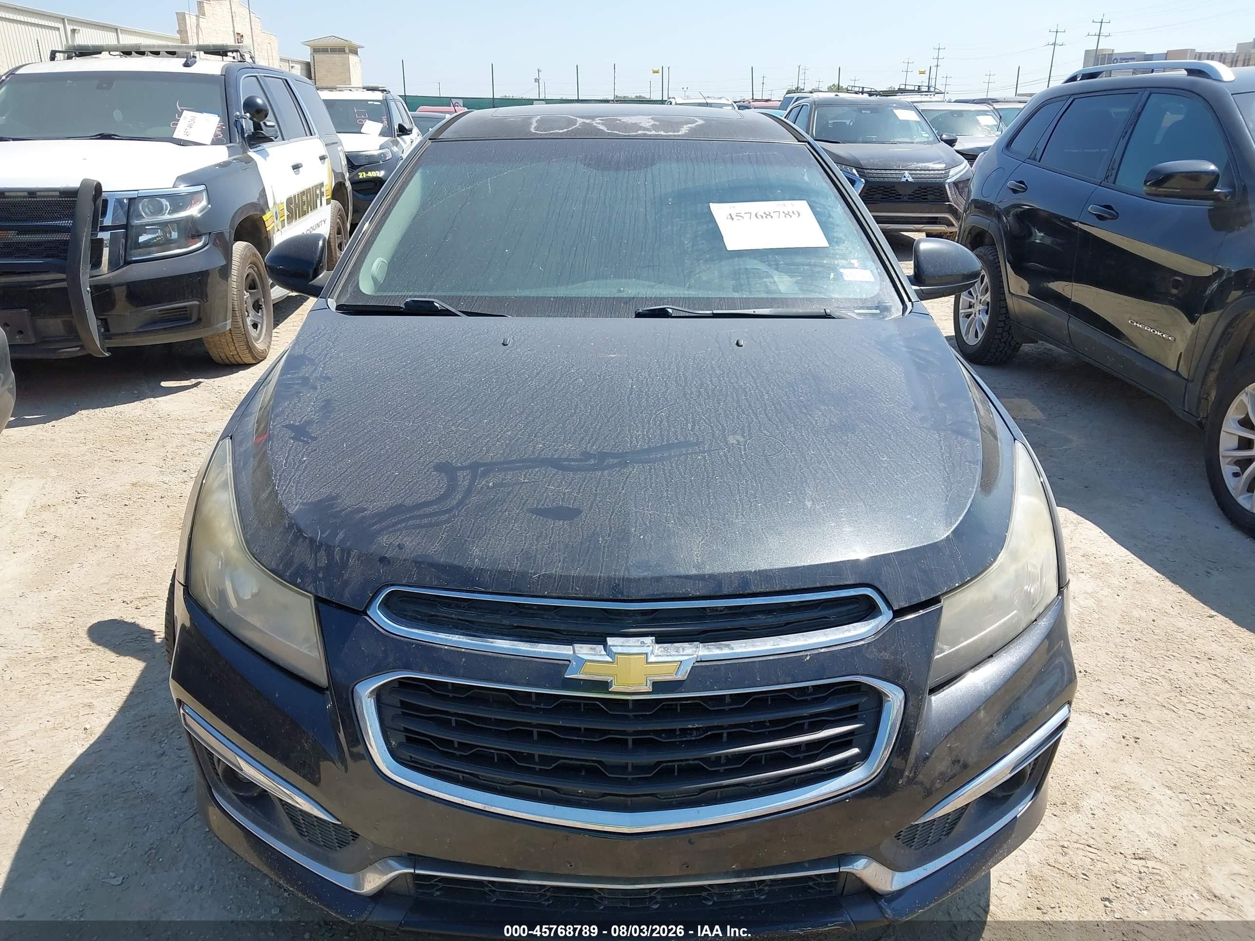 2015 Chevrolet Cruze Ltz Black vin: 1G1PG5SB0F7156280