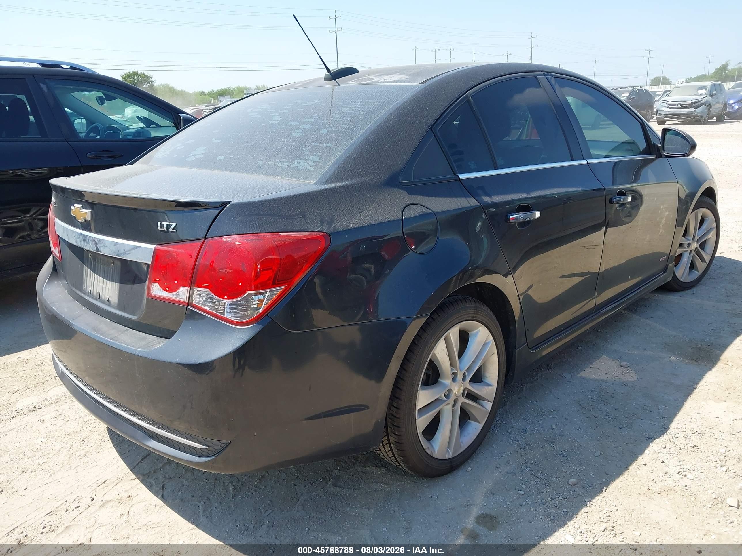 2015 Chevrolet Cruze Ltz Black vin: 1G1PG5SB0F7156280