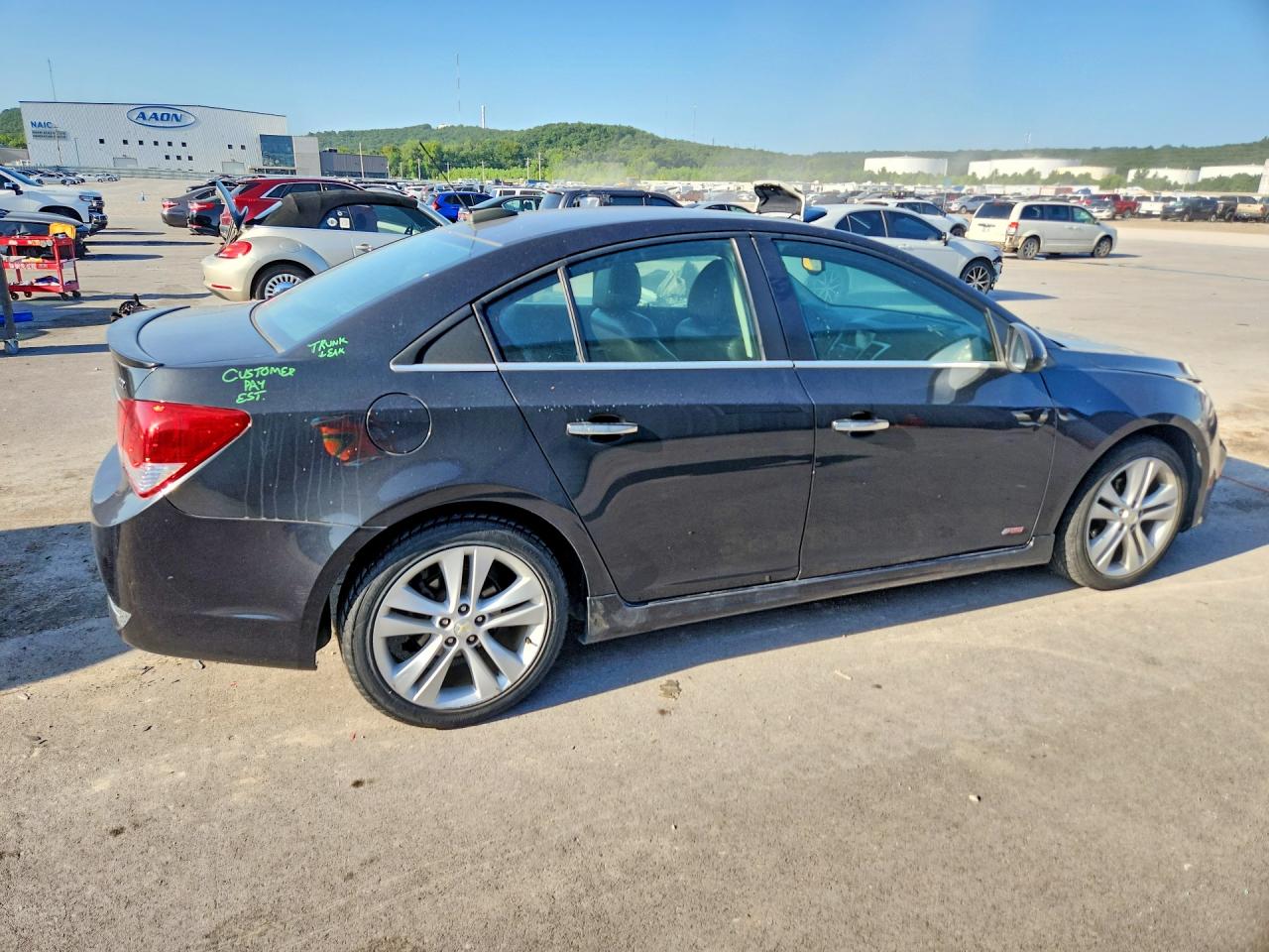2015 Chevrolet Cruze Ltz Black vin: 1G1PG5SB0F7225629