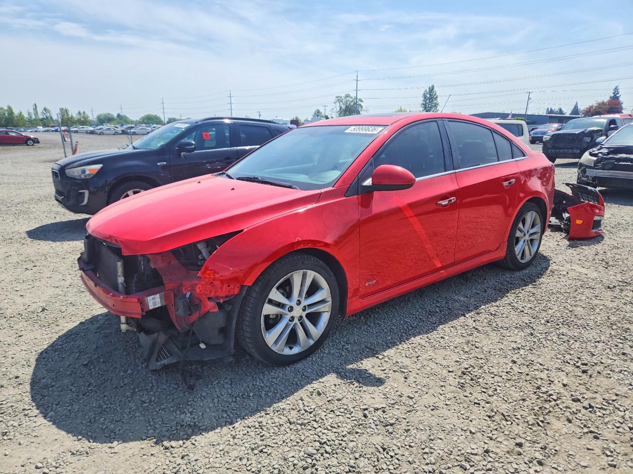 2015 Chevrolet Cruze Ltz Red vin: 1G1PG5SB0F7283501