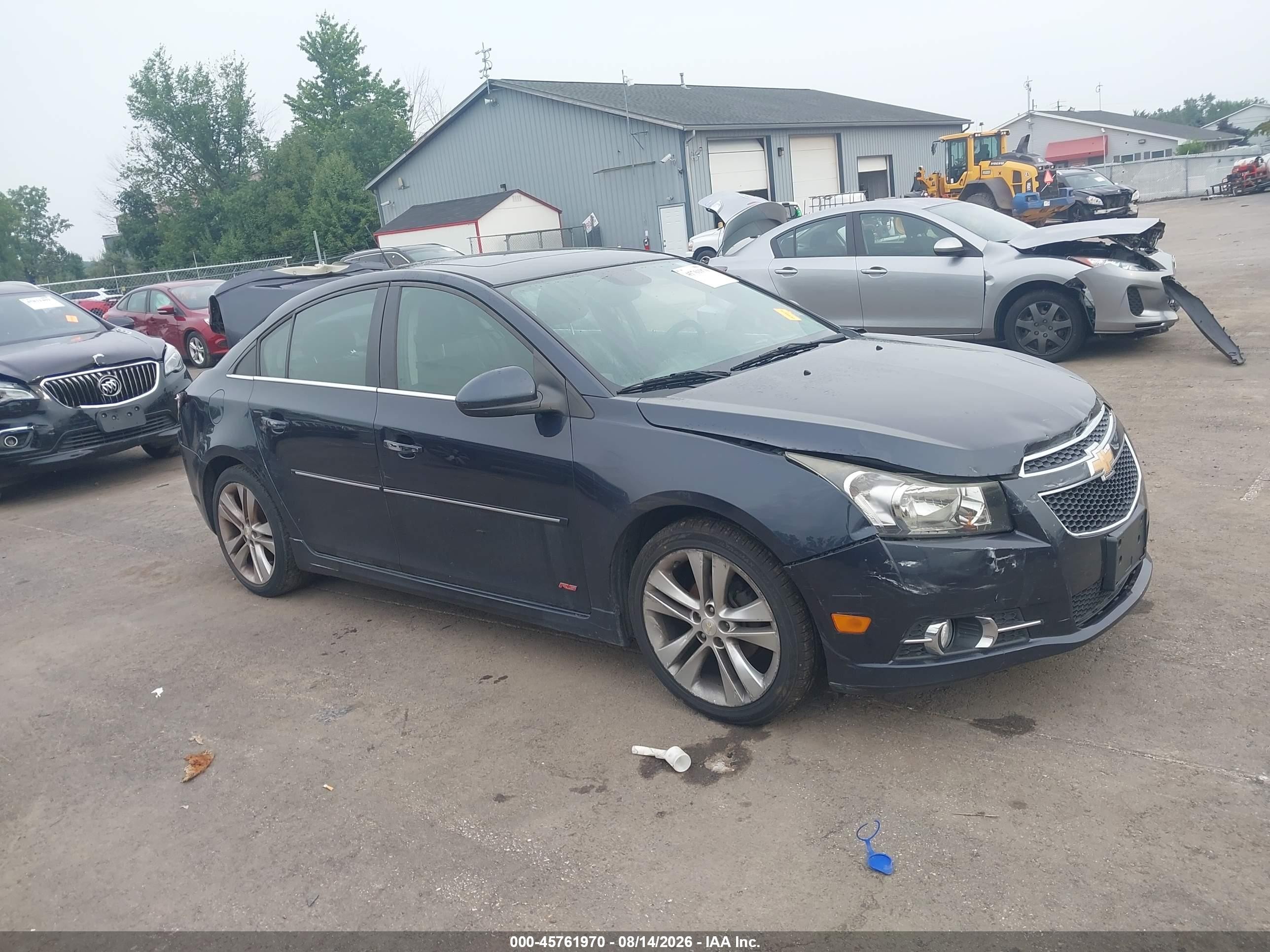 2014 Chevrolet Cruze Ltz Gray vin: 1G1PG5SB1E7478232