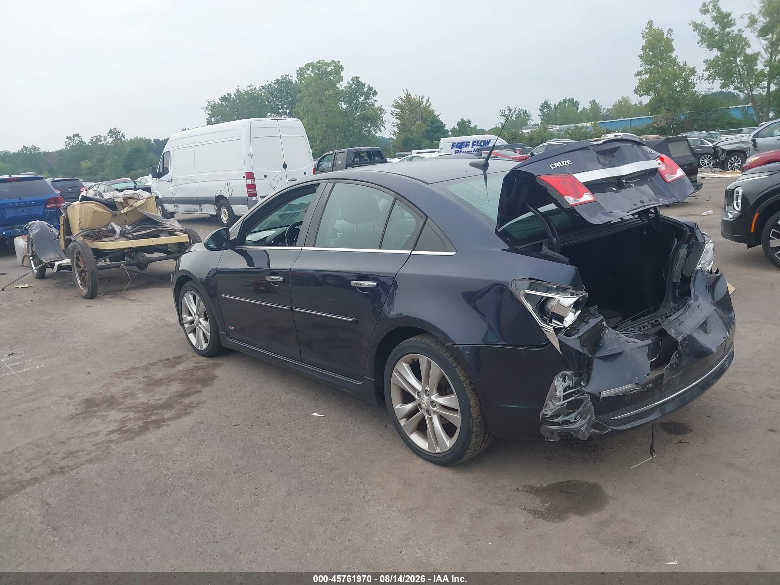 2014 Chevrolet Cruze Ltz Серый vin: 1G1PG5SB1E7478232