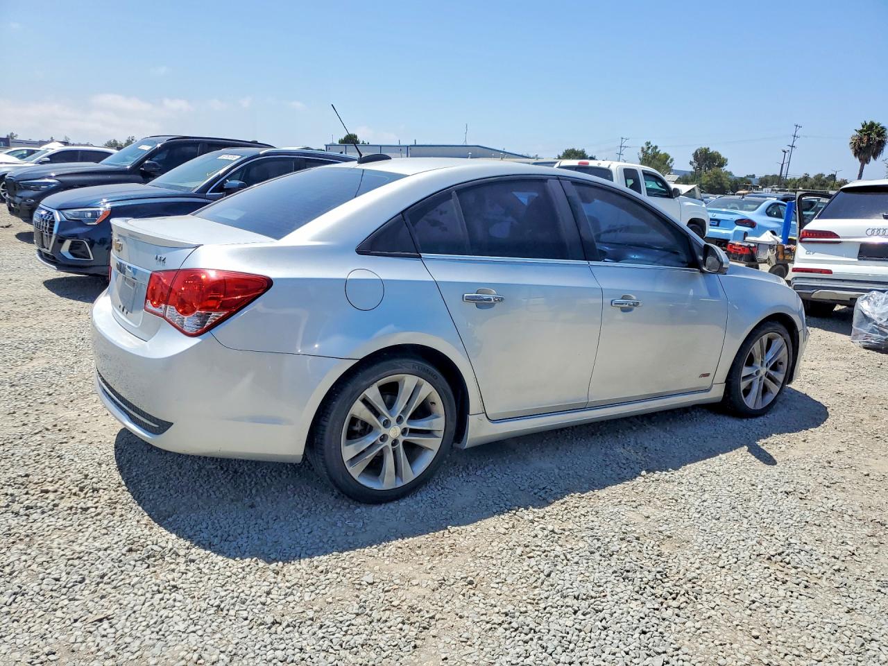 2015 Chevrolet Cruze Ltz Silver vin: 1G1PG5SB1F7112367
