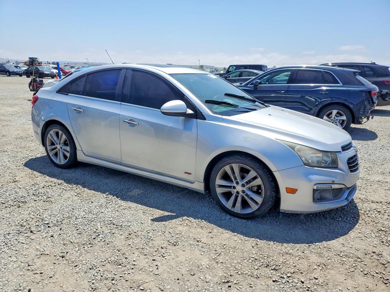 2015 Chevrolet Cruze Ltz Silver vin: 1G1PG5SB1F7112367