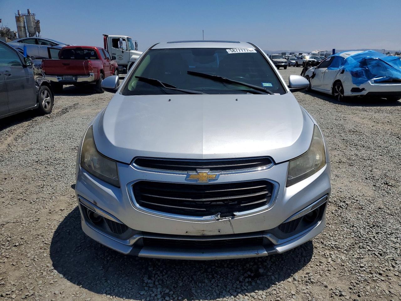 2015 Chevrolet Cruze Ltz Silver vin: 1G1PG5SB1F7112367