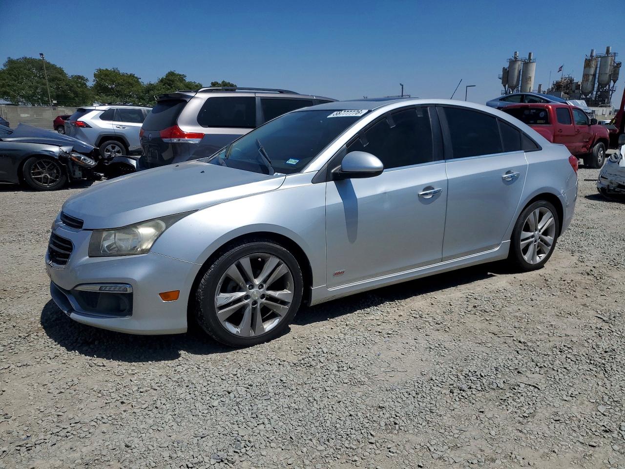 2015 Chevrolet Cruze Ltz Silver vin: 1G1PG5SB1F7112367