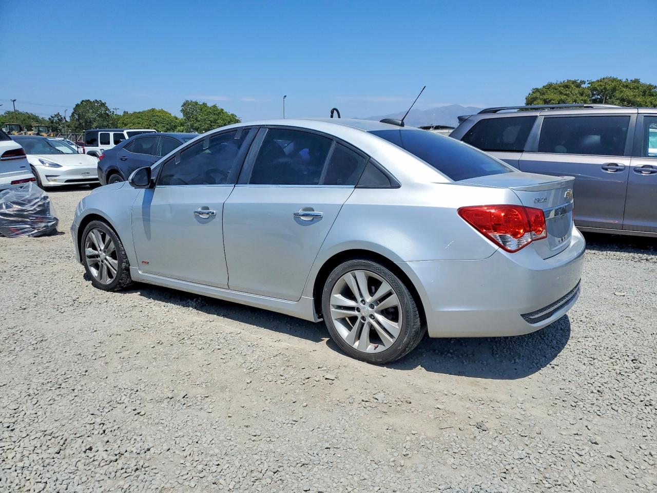 2015 Chevrolet Cruze Ltz Silver vin: 1G1PG5SB1F7112367