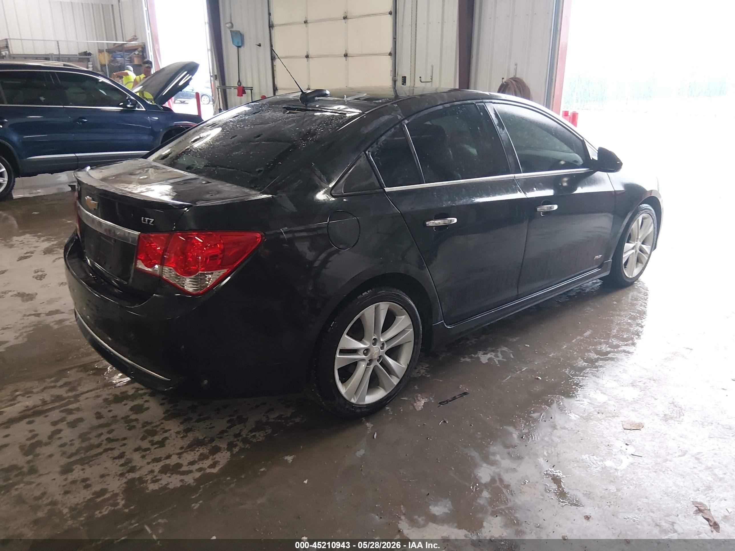 2015 Chevrolet Cruze Ltz Black vin: 1G1PG5SB1F7160080