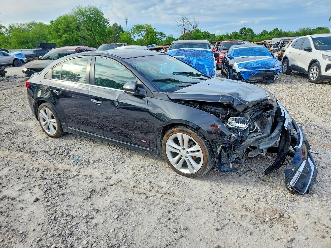 2015 Chevrolet Cruze Ltz Blue vin: 1G1PG5SB1F7180815
