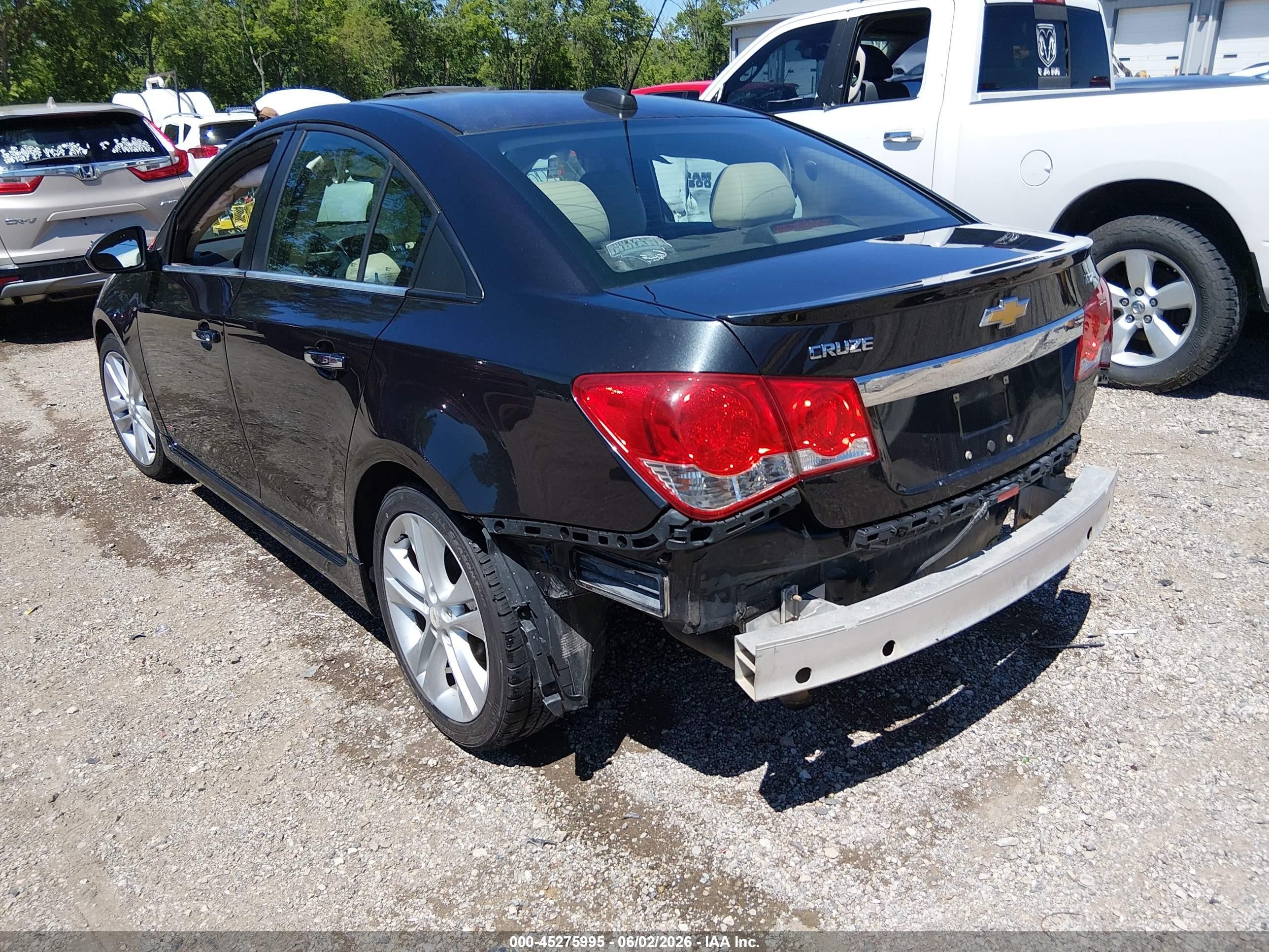 2015 Chevrolet Cruze Ltz Black vin: 1G1PG5SB1F7243766