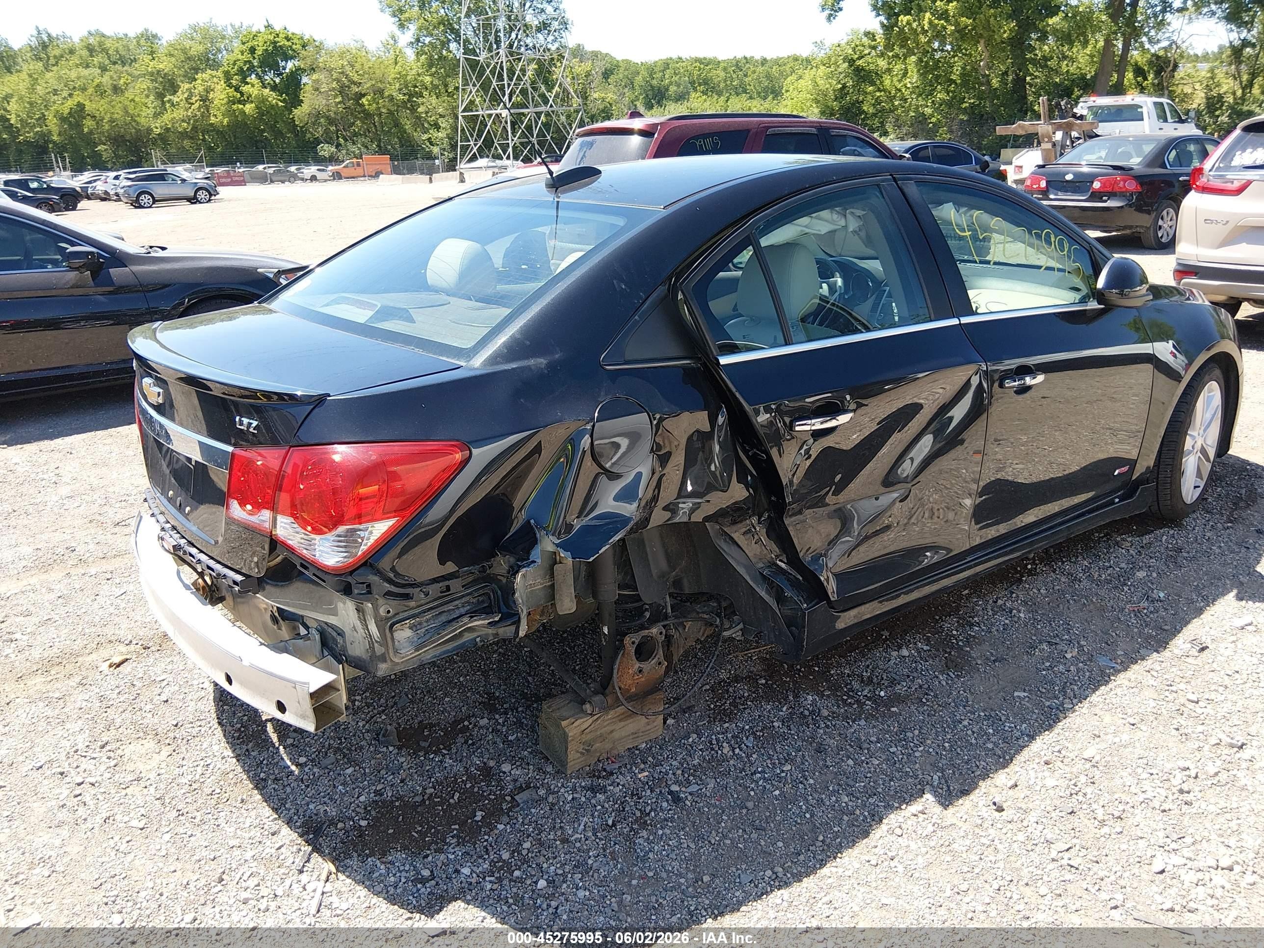 2015 Chevrolet Cruze Ltz Black vin: 1G1PG5SB1F7243766