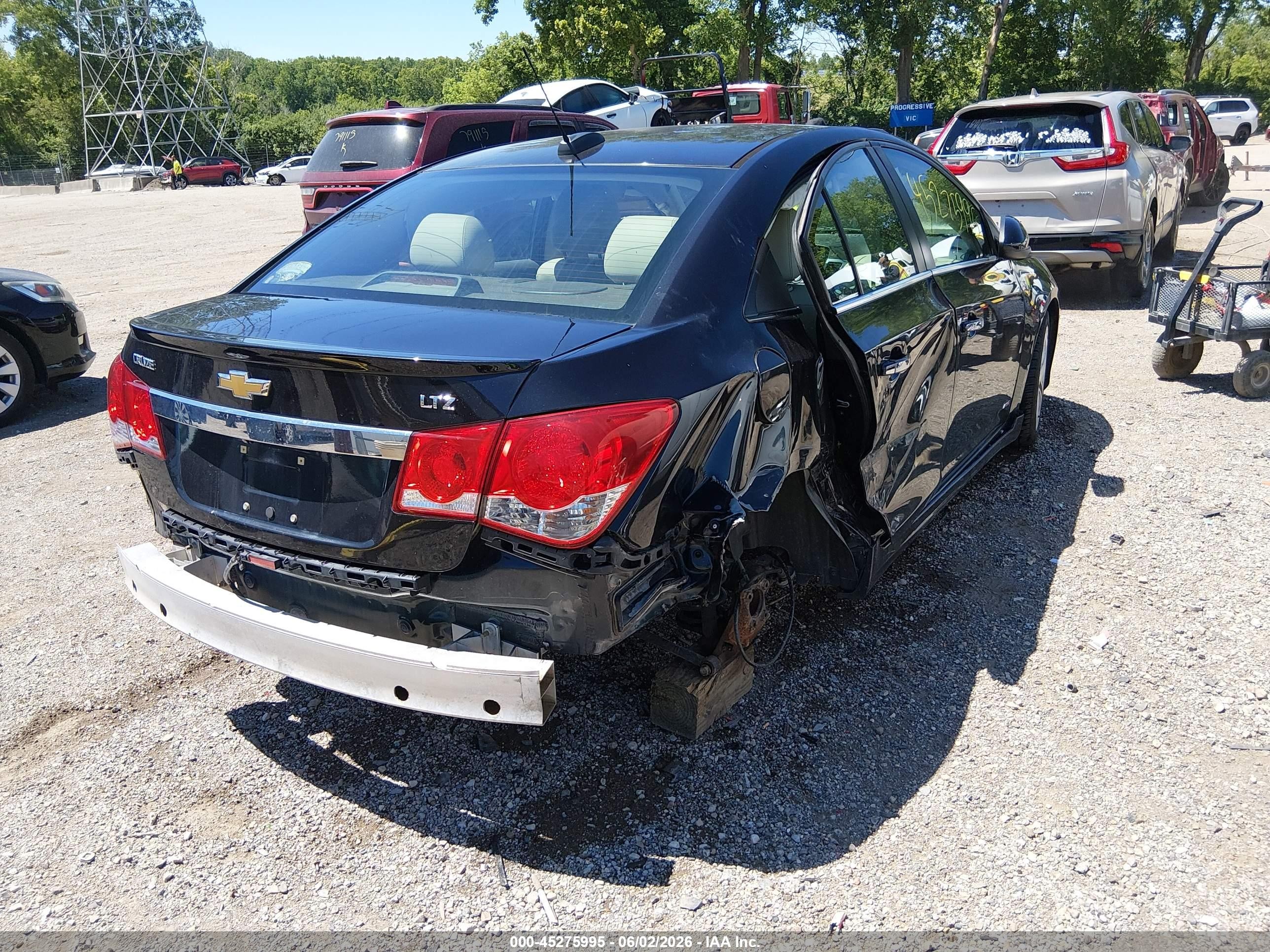 2015 Chevrolet Cruze Ltz Black vin: 1G1PG5SB1F7243766