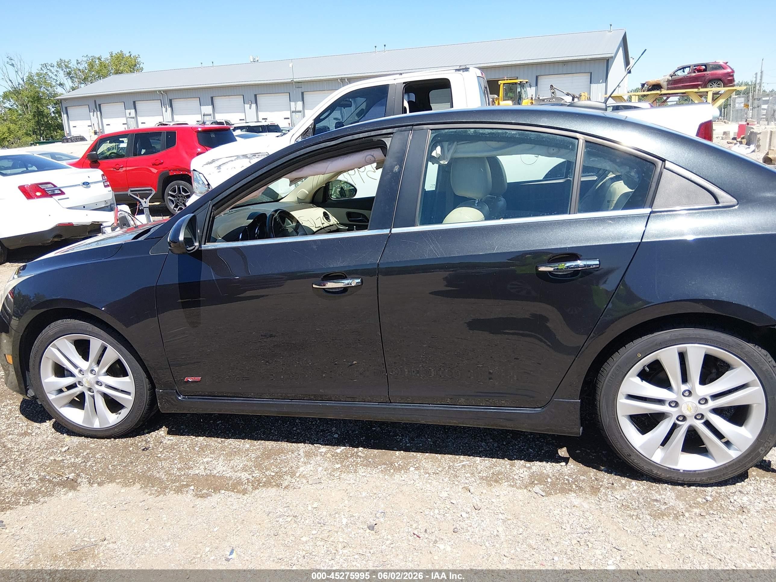 2015 Chevrolet Cruze Ltz Black vin: 1G1PG5SB1F7243766