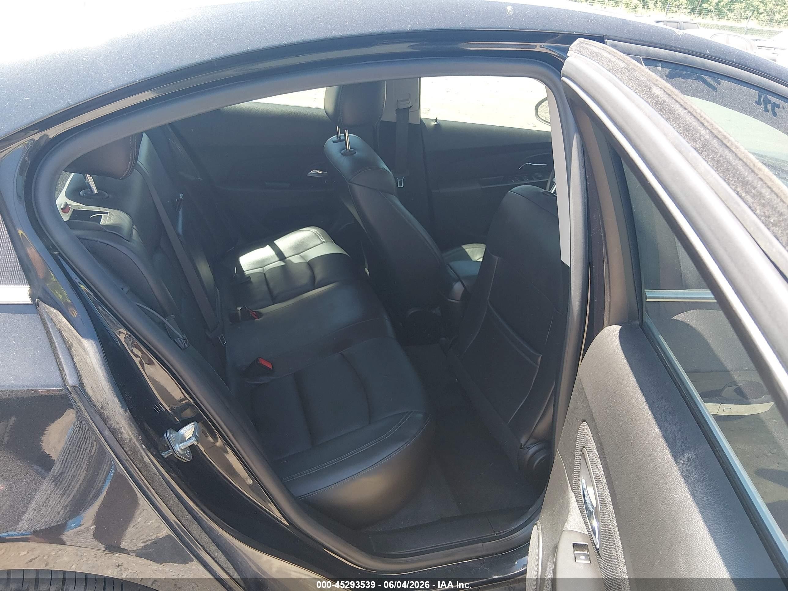 2013 Chevrolet Cruze Ltz Black vin: 1G1PG5SB2D7117395