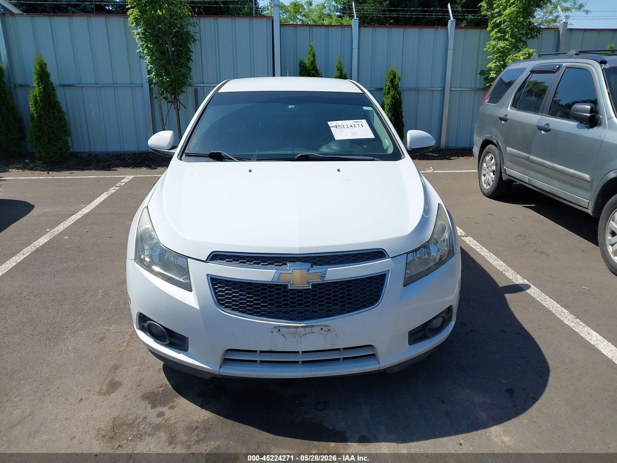 2013 Chevrolet Cruze Ltz White vin: 1G1PG5SB2D7124329