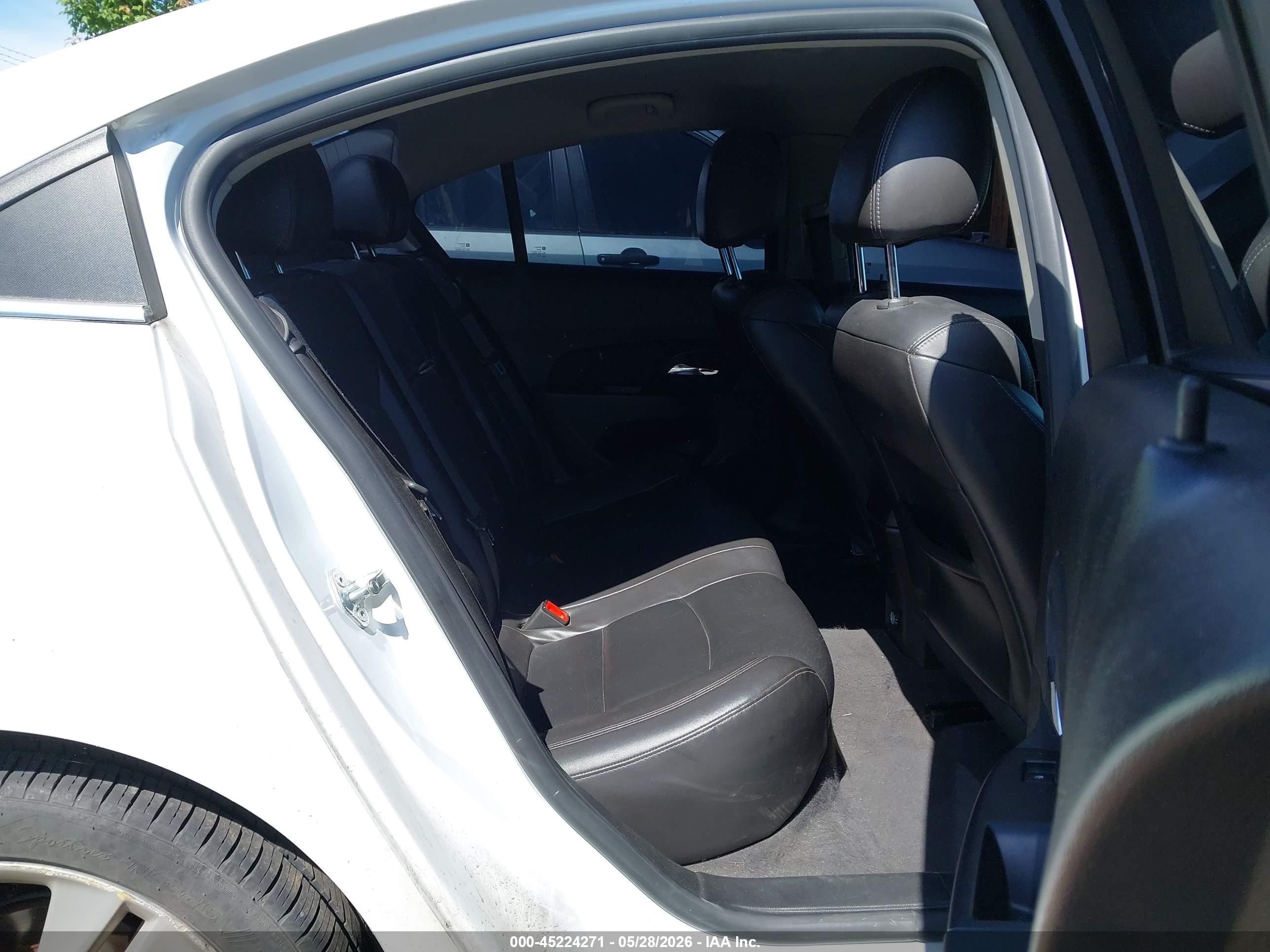 2013 Chevrolet Cruze Ltz White vin: 1G1PG5SB2D7124329