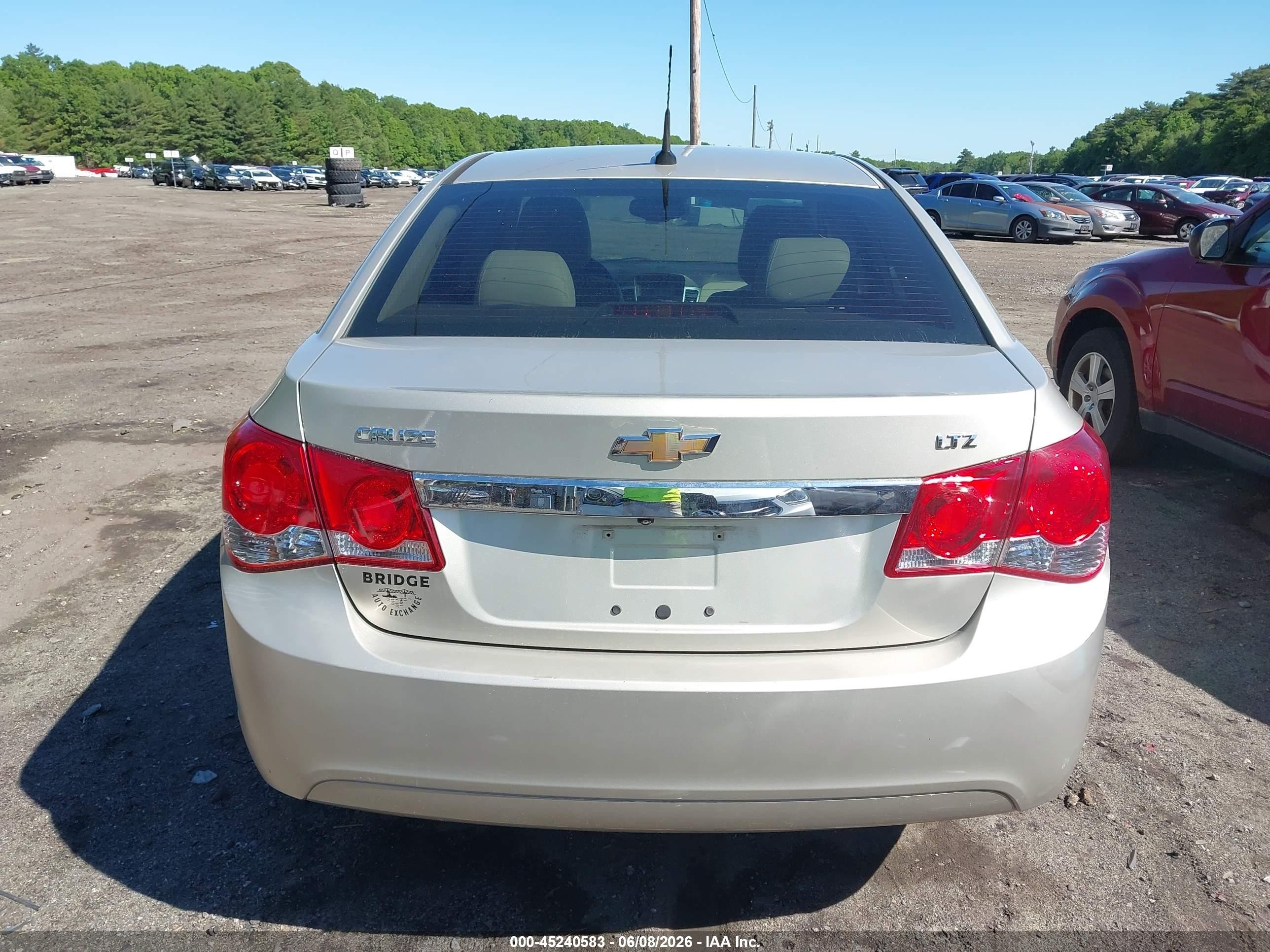 2014 Chevrolet Cruze Ltz Champagne vin: 1G1PG5SB2E7260932