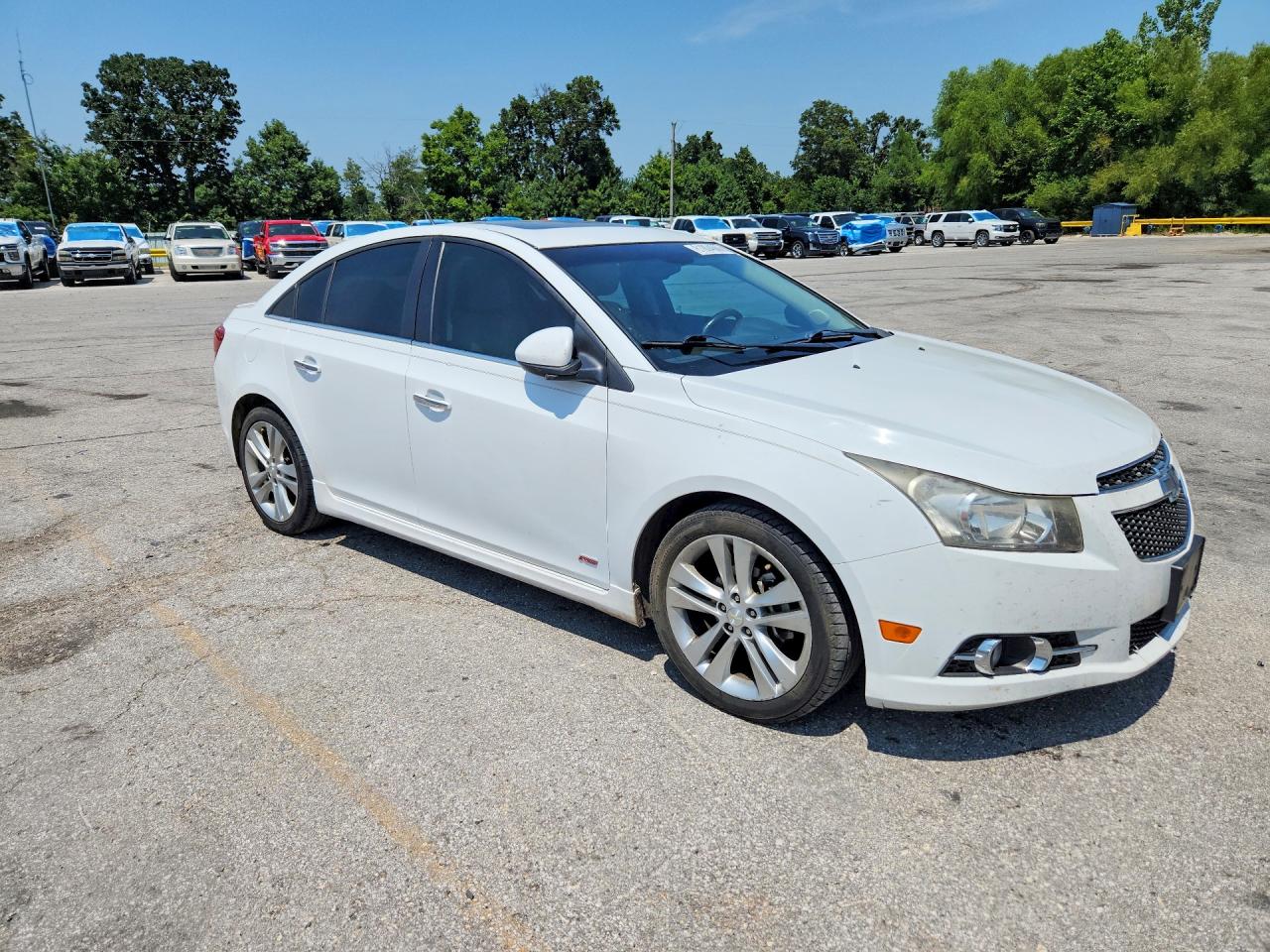 2014 Chevrolet Cruze Ltz White vin: 1G1PG5SB2E7263992